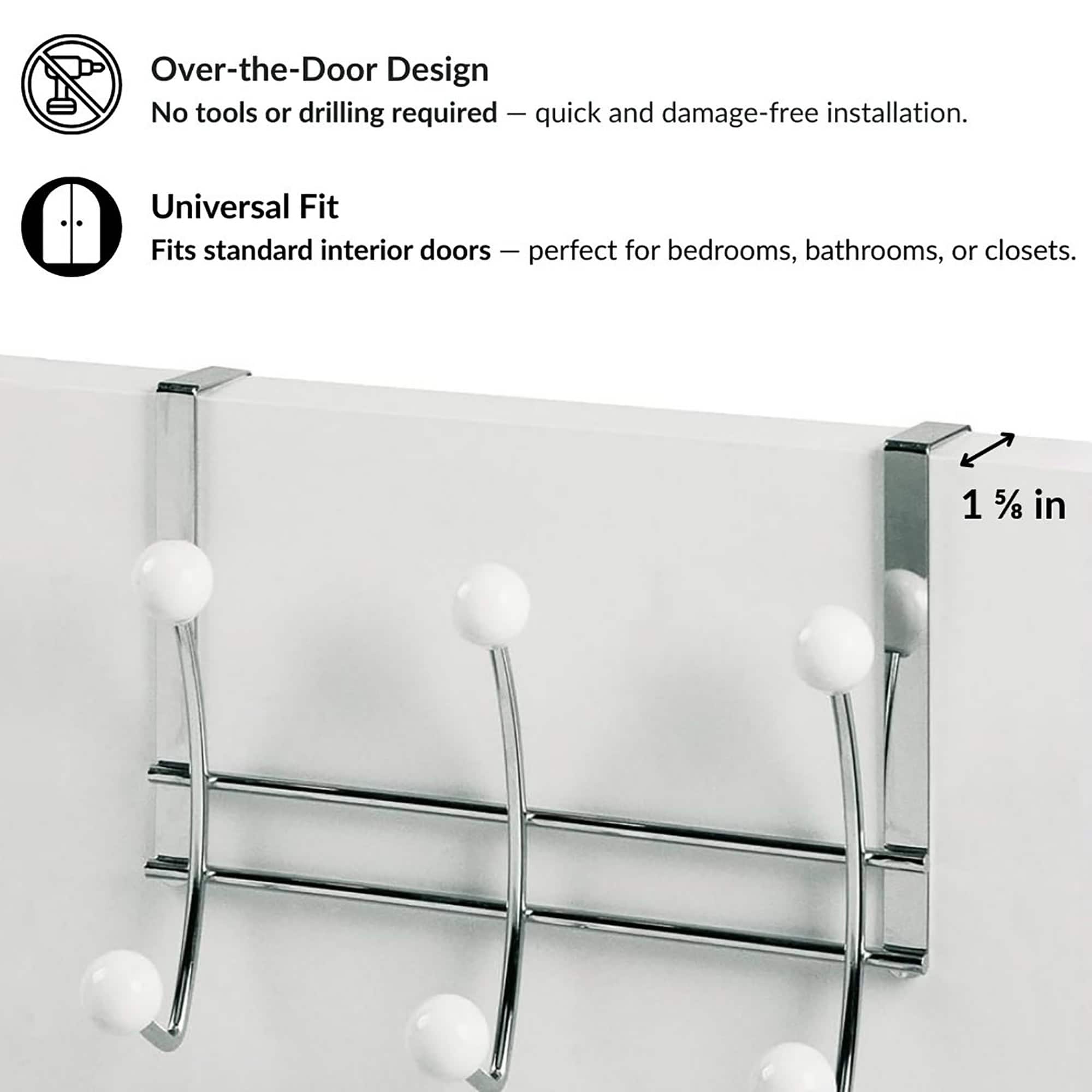 evideco-pat-re-dessus-de-porte-chrome-6-crochets-blancs image 5