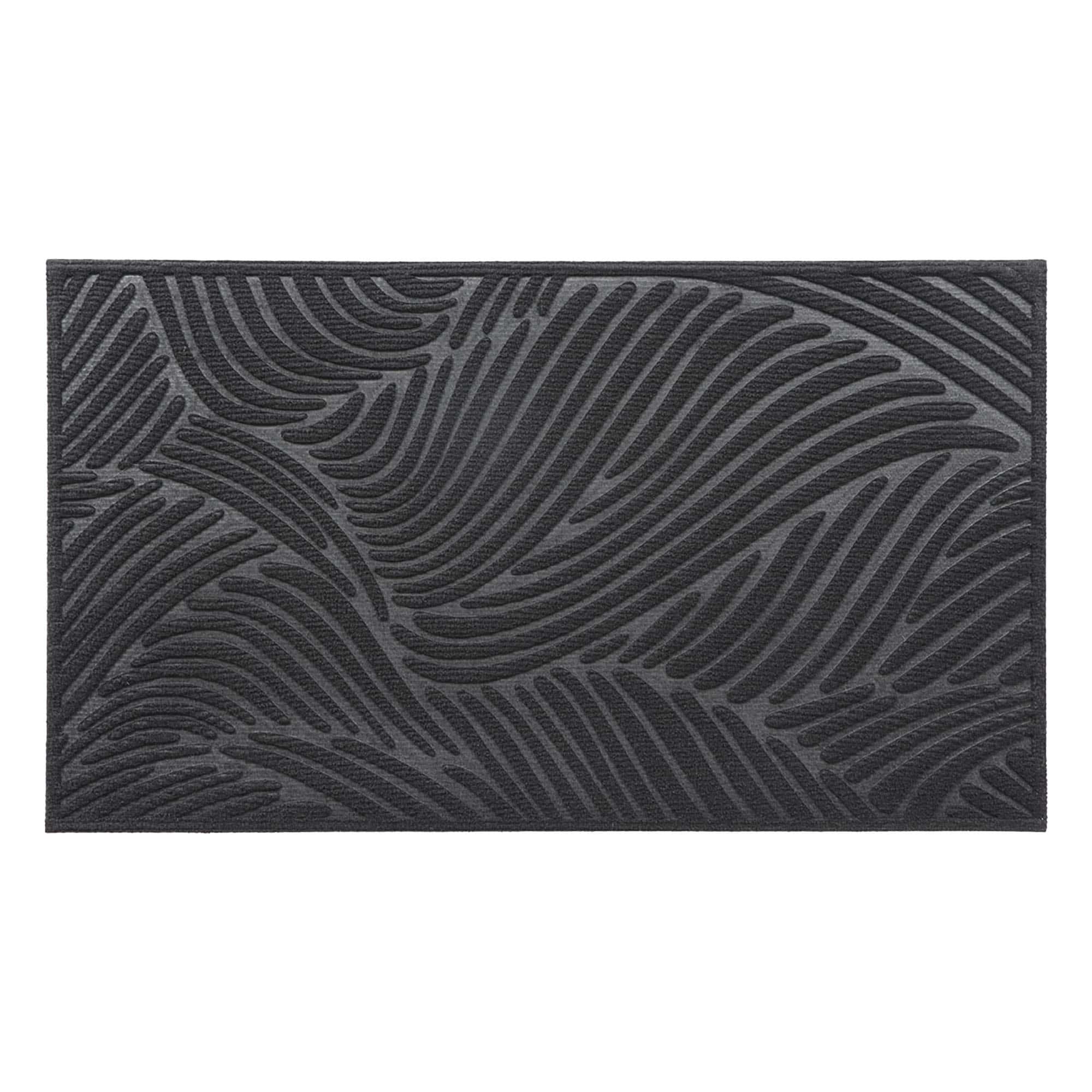 evideco-home-accessories-paillasson-noir-vagues-76x46-cm image 8