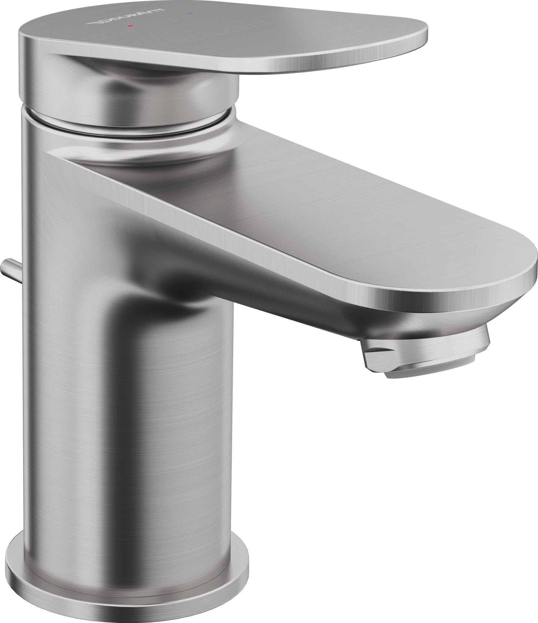 duravit-wave-wa1010001070-robinet-lavabo-inox-bross-avec-bonde image 1