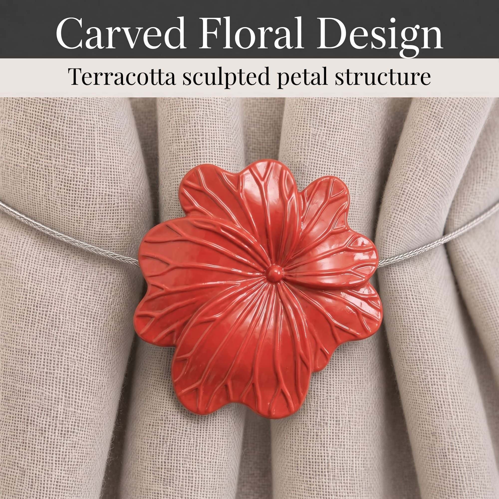evideco-home-accessories-embrasse-rideau-fleur-terracotta-r-sine image 5