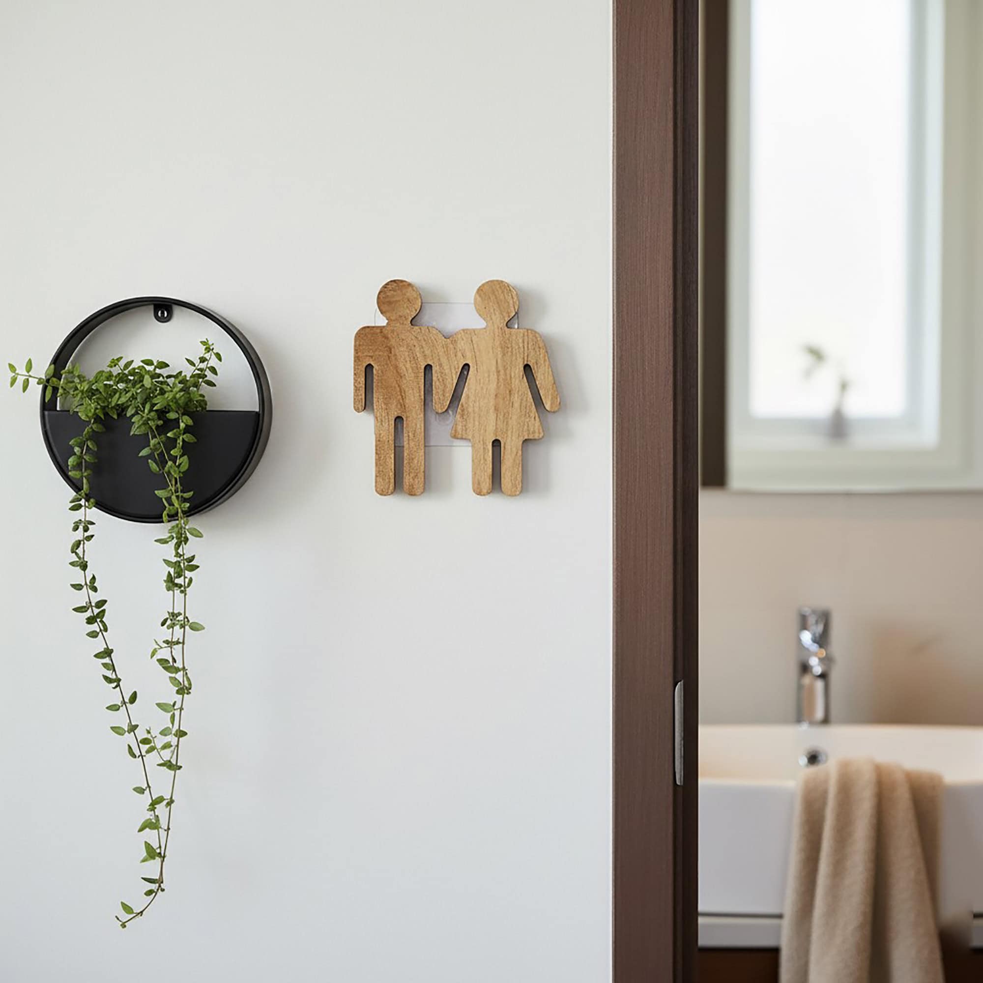 evideco-home-accessories-plaque-wc-bois-beige-adh-sive image 1