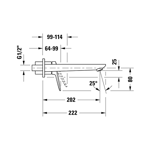 duravit-wave-wa1070004070-robinet-lavabo-mural-inox-bross image 6