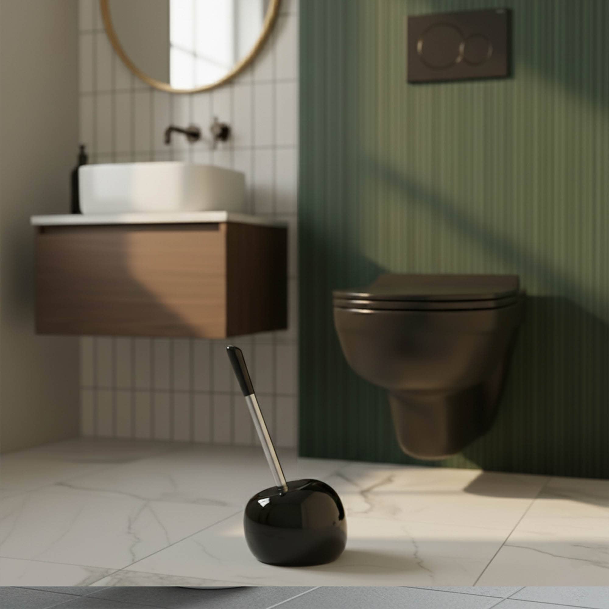 evideco-pise-brosse-wc-noire-avec-support image 3