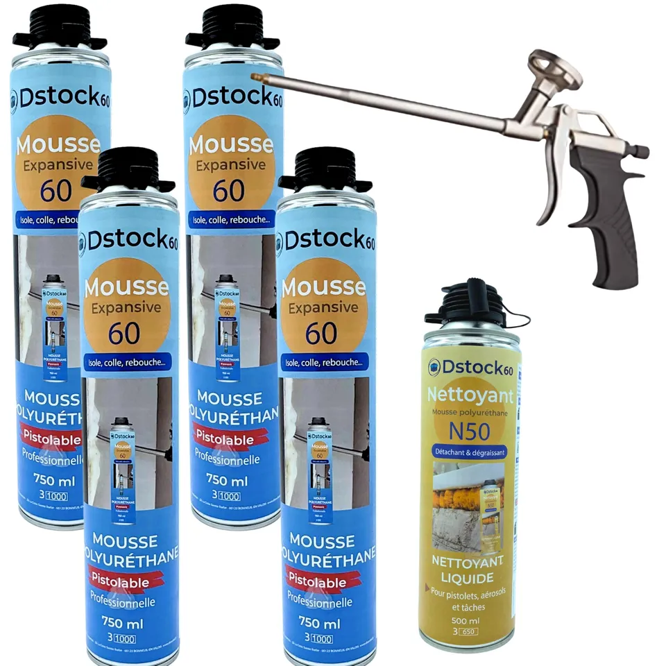 dstock60-mousse-expansive-pistolable-750ml-kit-4-pistolet image 1