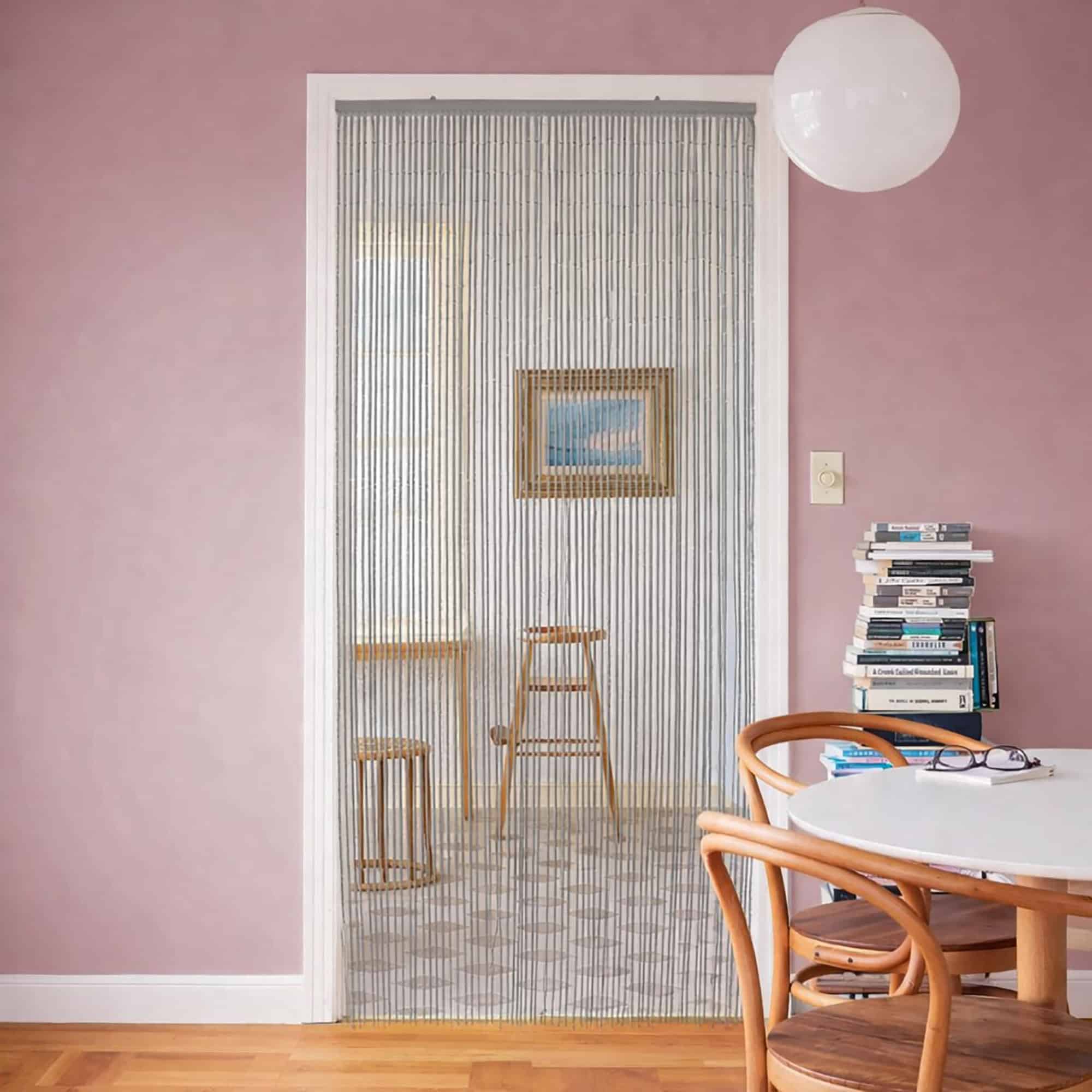 evideco-home-accessories-rideau-porte-bambou-65-fils-taupe image 2
