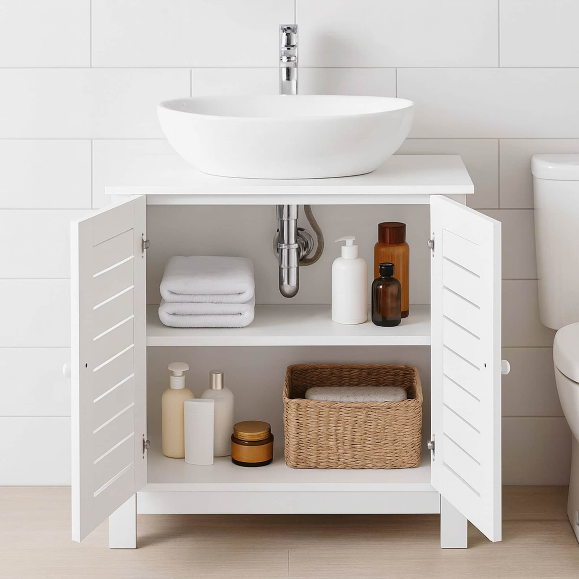 evideco-santorin-meuble-sous-lavabo-blanc-2-portes-ajour-es image 3