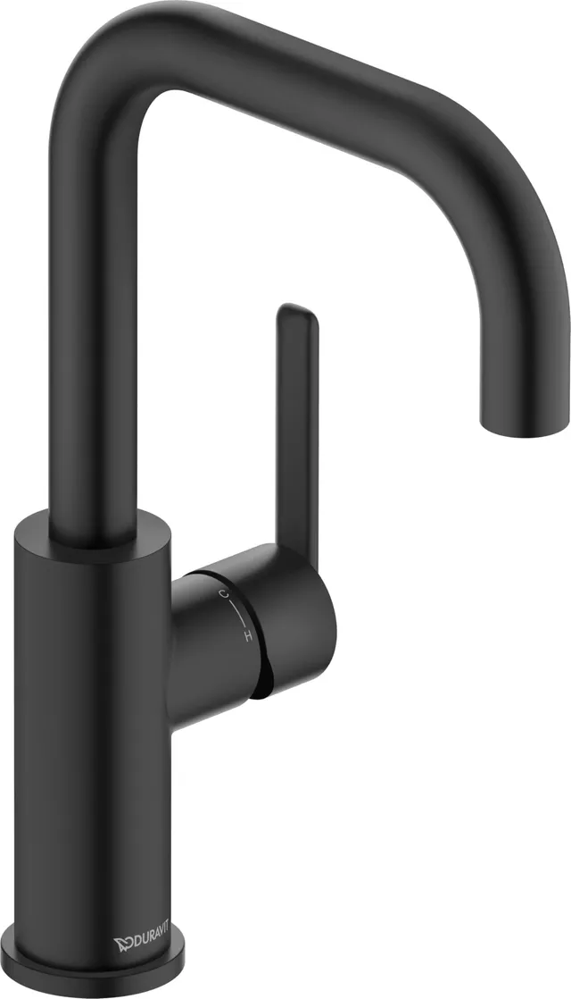 duravit-balcoon-ba1100002046-mitigeur-lavabo-noir-mat-freshstart image 1