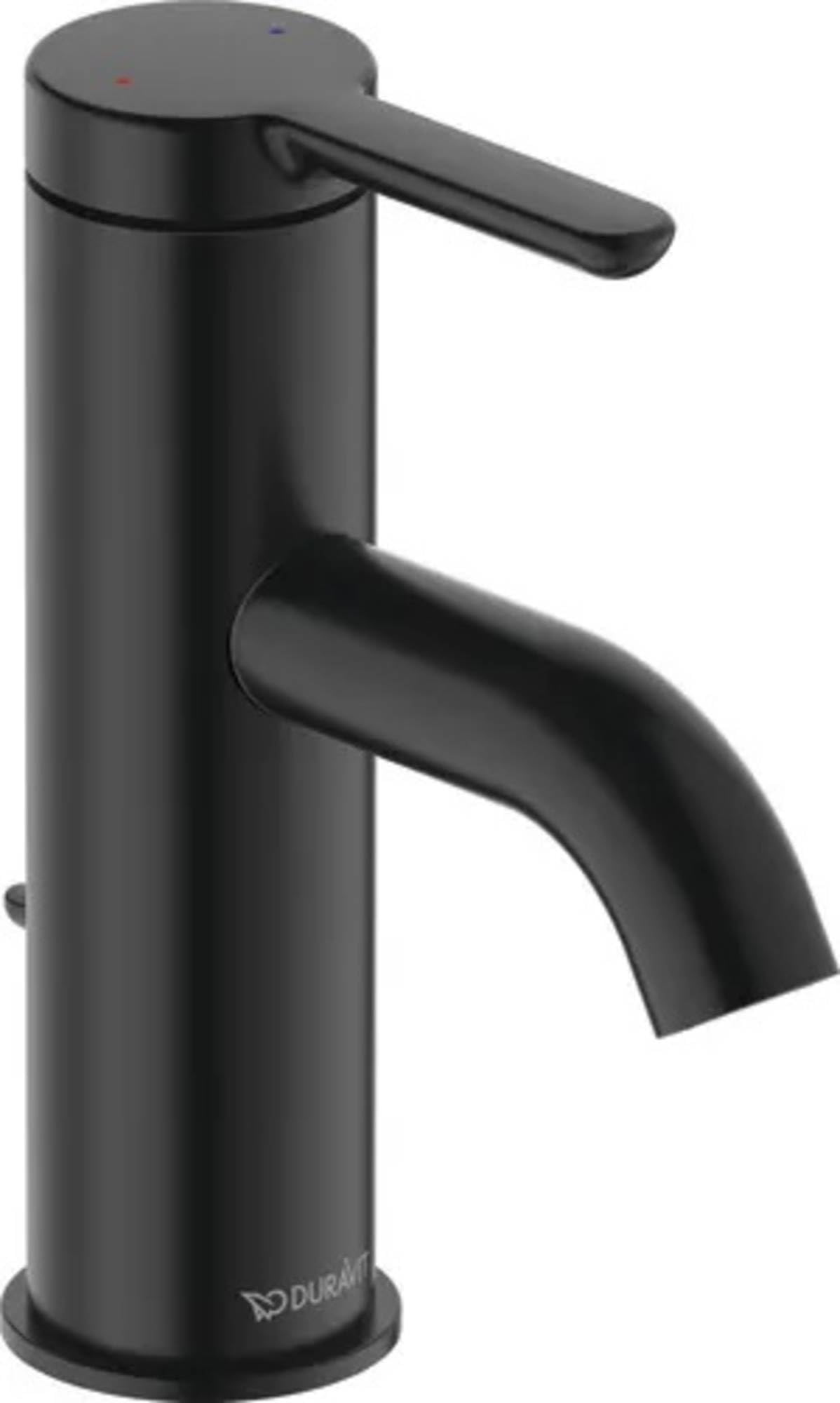 duravit-c-1-c11010-robinet-lavabo-noir-mat-xl-avec-bonde image 5