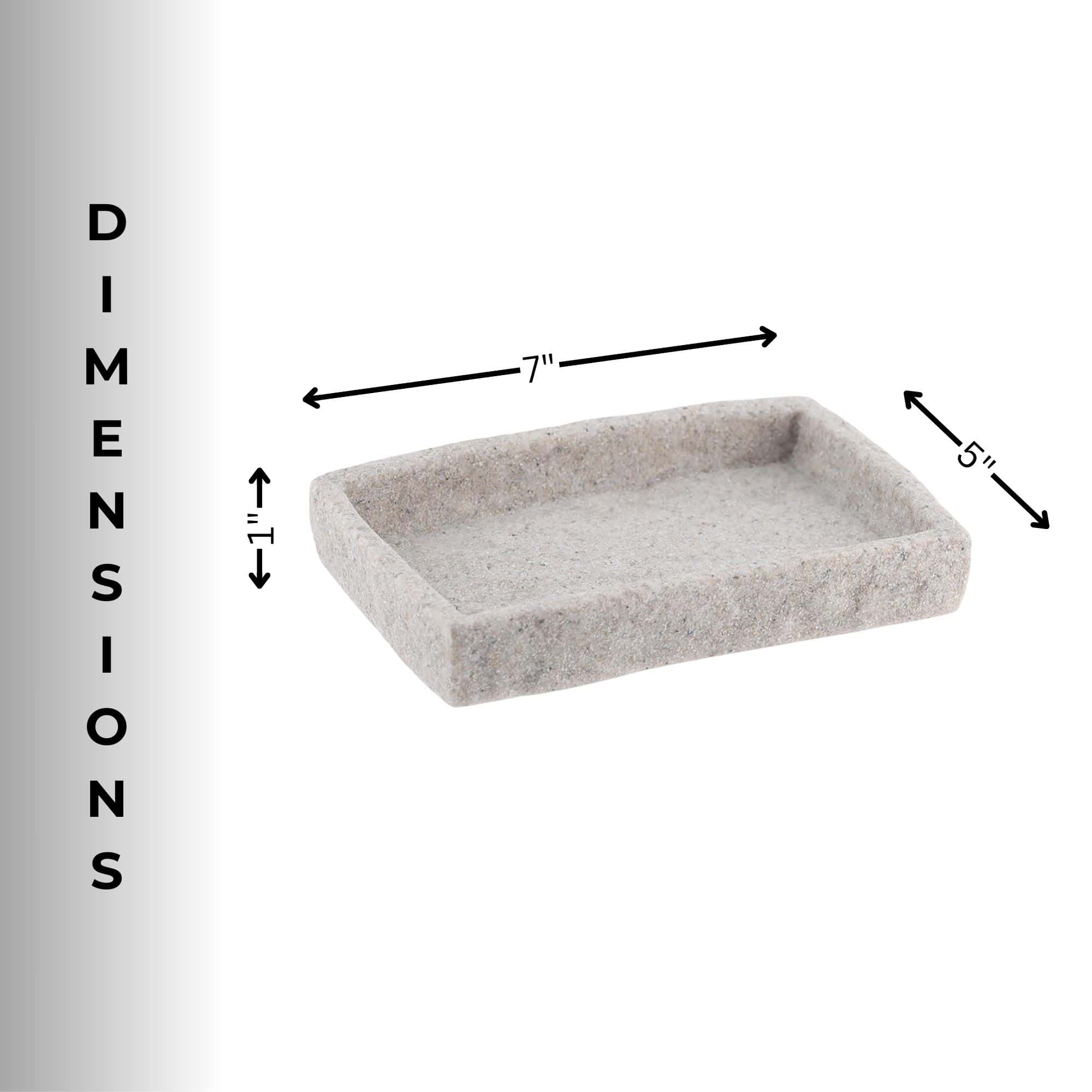 evideco-stone-effect-porte-savon-gris-effet-pierre image 4