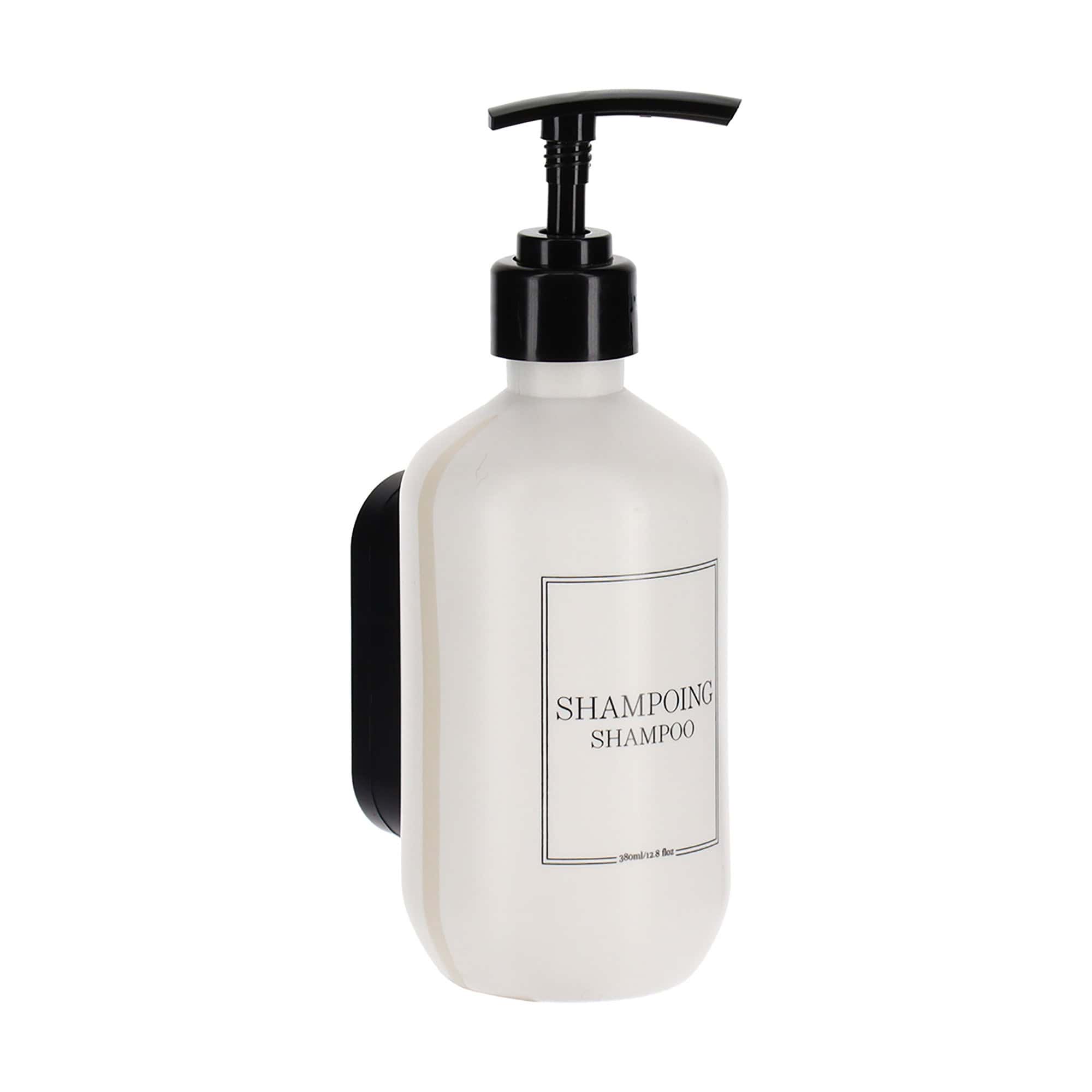 evideco-bathroom-accessories-distributeur-shampoing-mural-380-ml-blanc image 7