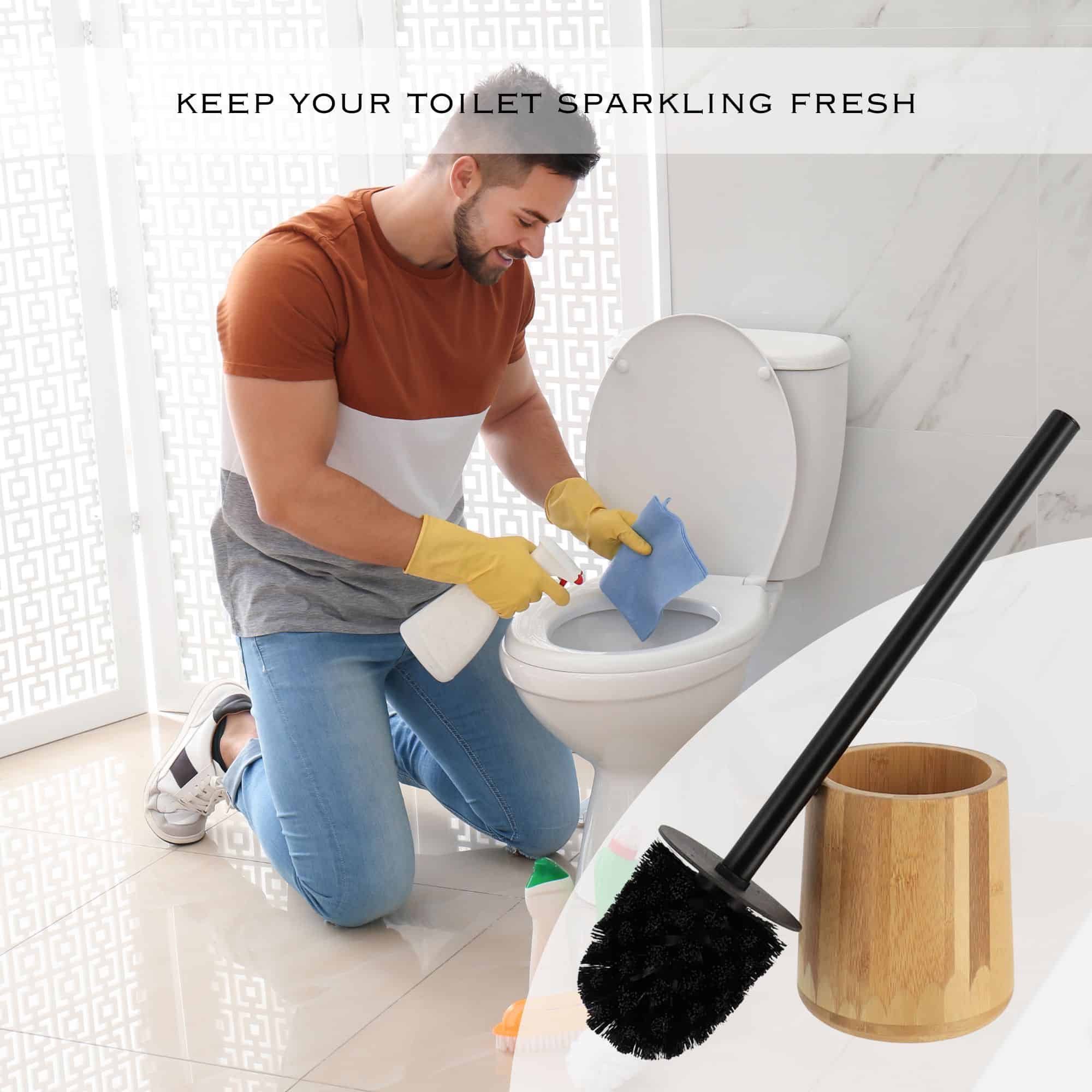 evideco-brosse-wc-bambou-support-manche-noir image 8