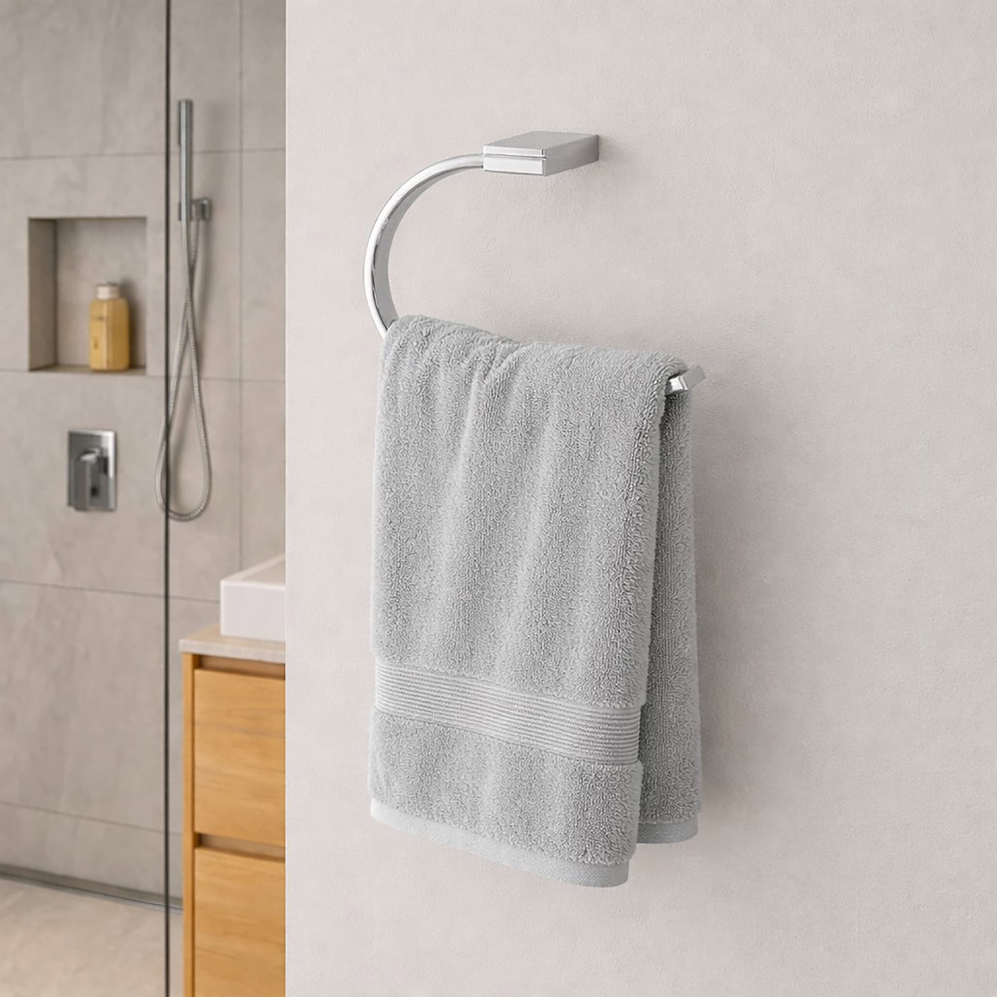 evideco-home-accessories-anneau-porte-serviette-mural-inox image 3