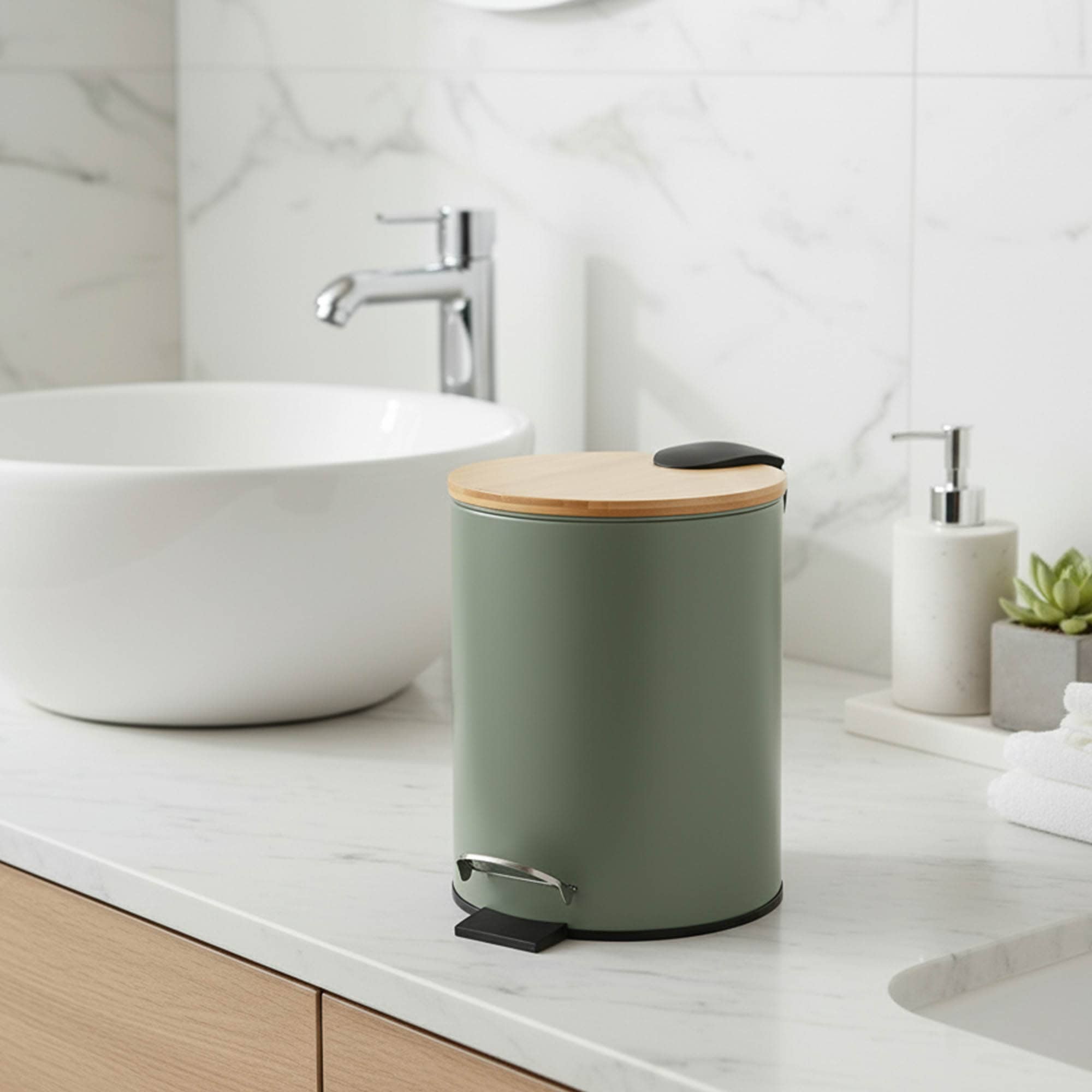 evideco-poubelle-salle-de-bain-verte-bambou-2-5-l-p-dale image 2