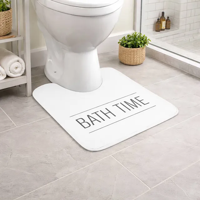 evideco-tapis-wc-contour-microfibre-blanc-bath-time-20x18 image 1