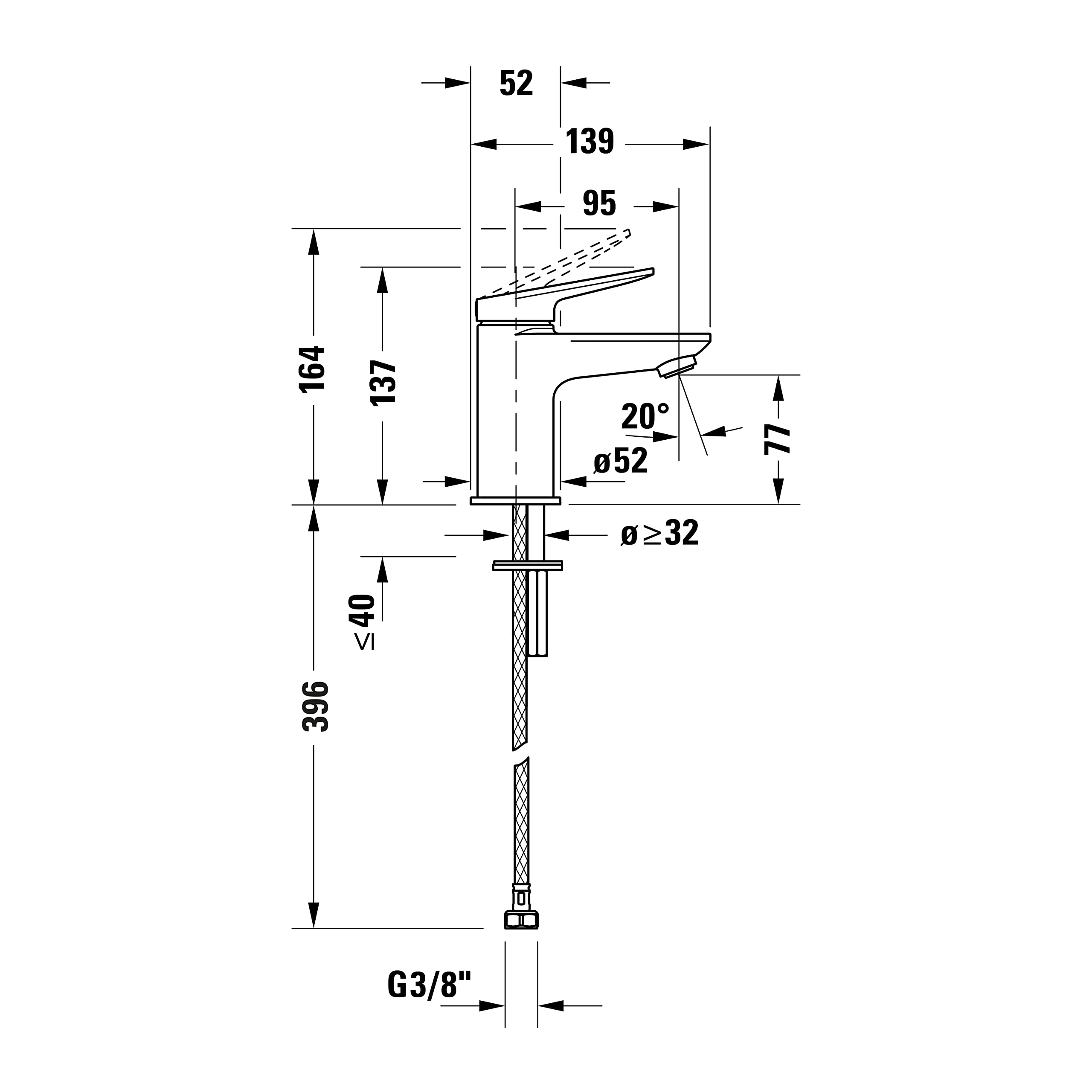 duravit-wave-robinet-lavabo-taille-s-bronze-bross-bec-77-mm image 4