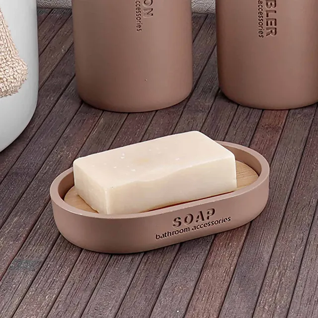 evideco-porte-savon-cappuccino-bambou-porte-savon-salle-de-bain image 1
