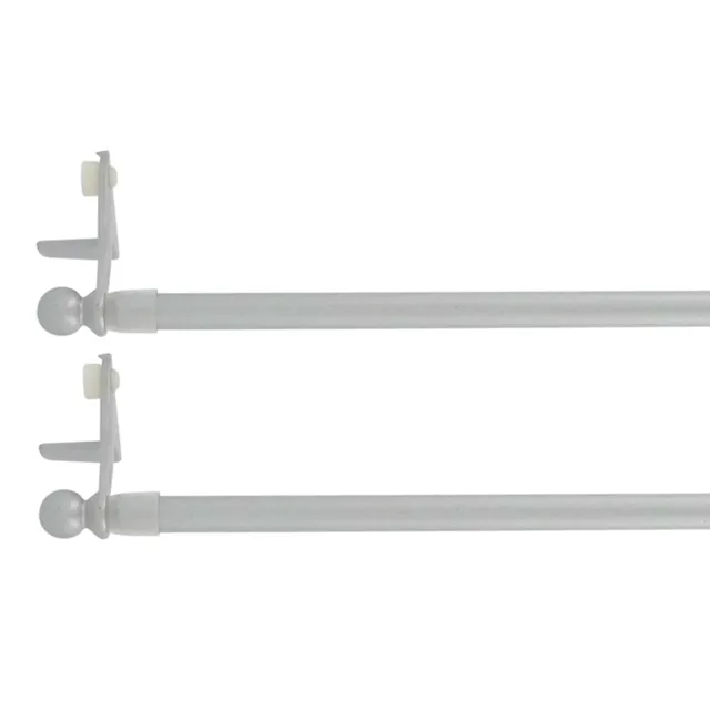 evideco-fixvit-tringle-tension-argent-30-50-cm-lot-de-2 image 1