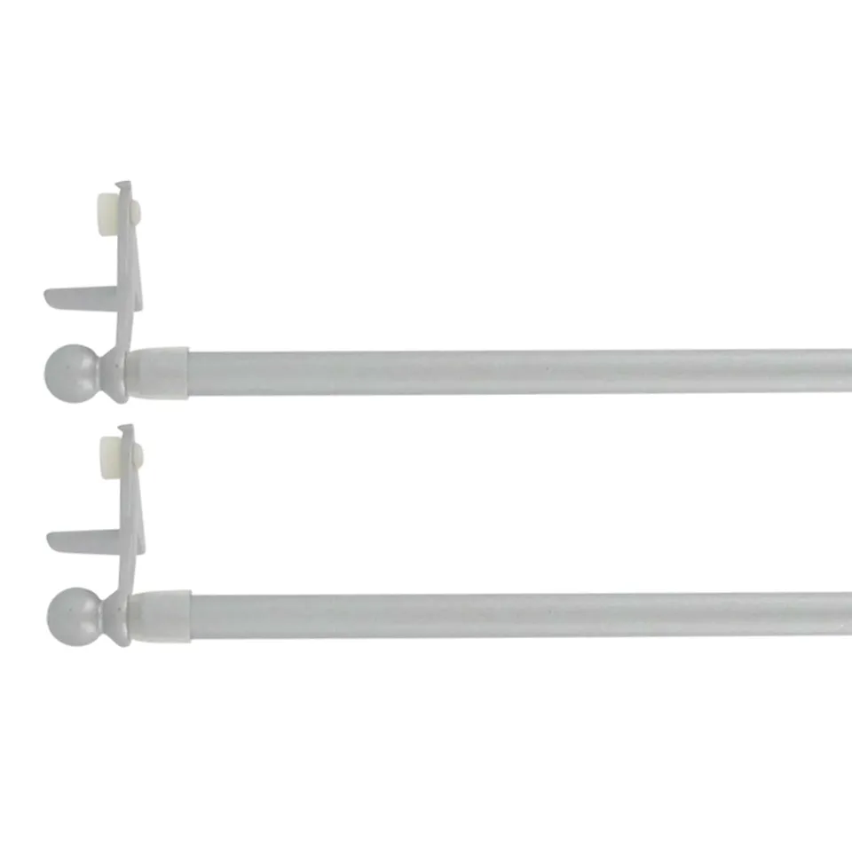 evideco-fixvit-tringle-tension-argent-30-50-cm-lot-de-2 image 1