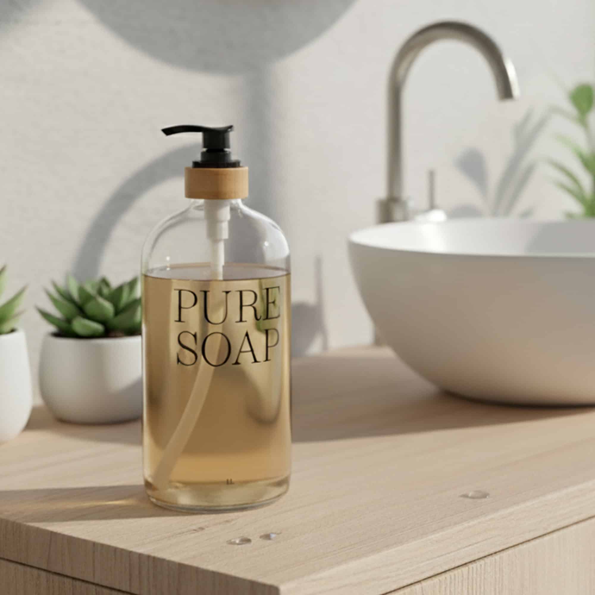 evideco-pure-soap-distributeur-savon-verre-bambou-1-l image 3