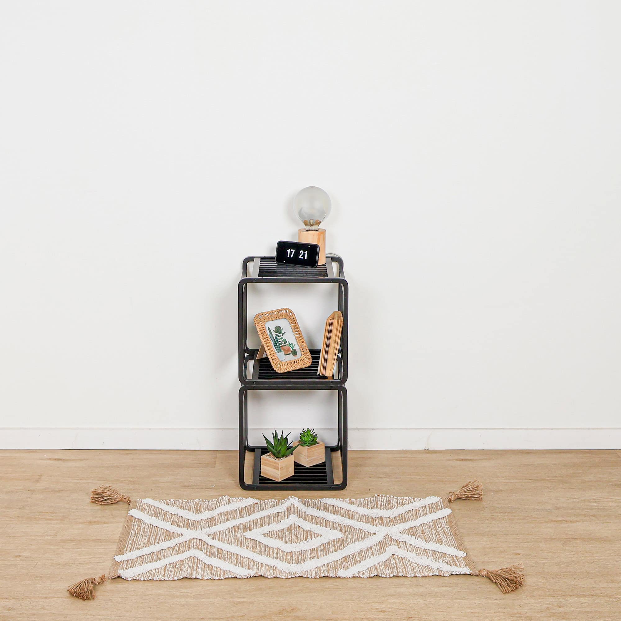 evideco-smart-kube-cube-rangement-bambou-noir-lot-de-2 image 2