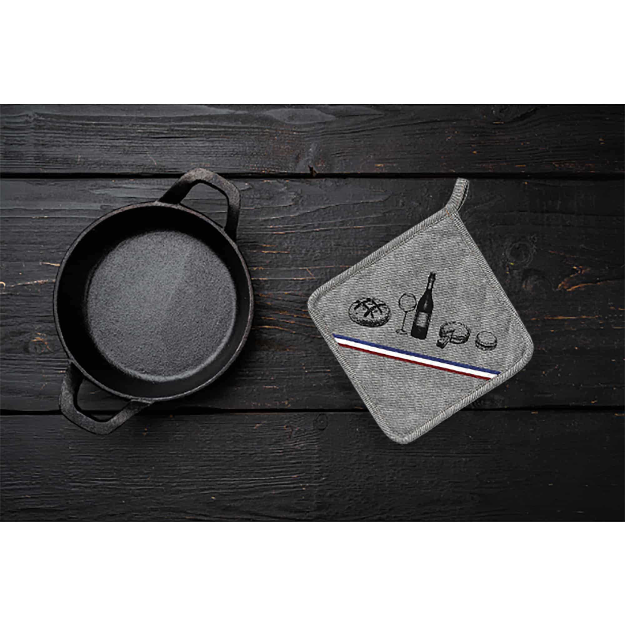 evideco-home-accessories-ensemble-cuisine-4-pi-ces-gris-gourmet-coton image 5