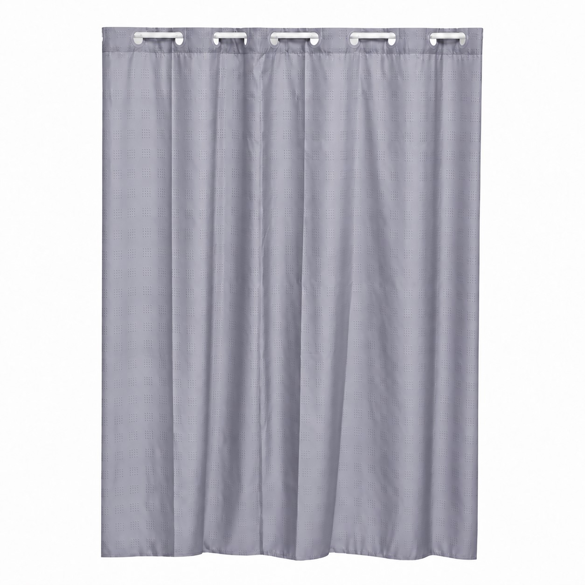 evideco-rideau-de-douche-gris-sans-crochets-180x200-extra-long image 8