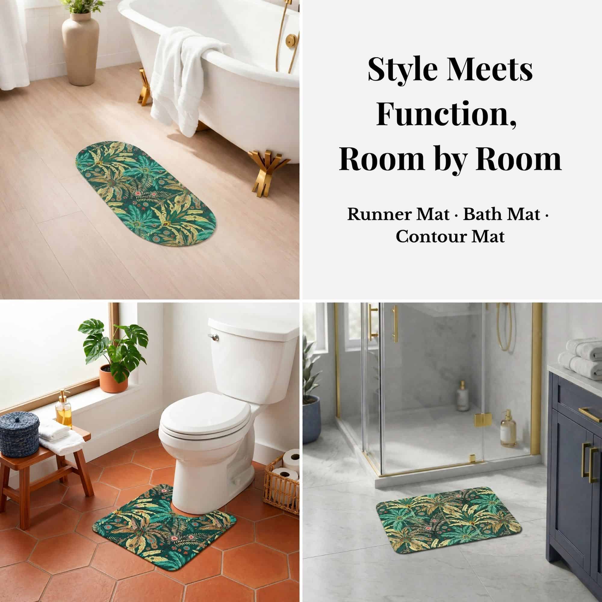 evideco-jungle-bloom-lot-3-tapis-de-bain-tapis-antid-rapant image 2