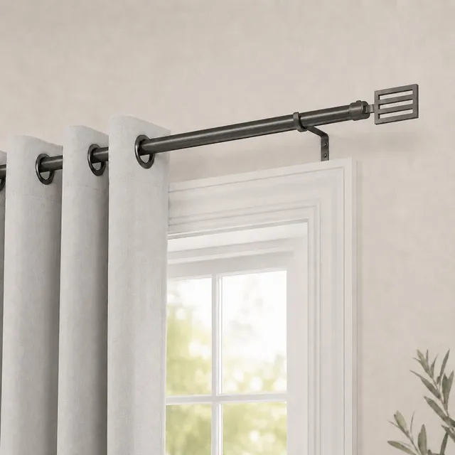 evideco-home-accessories-lot-2-tringles-rideau-50-82-graphite image 1