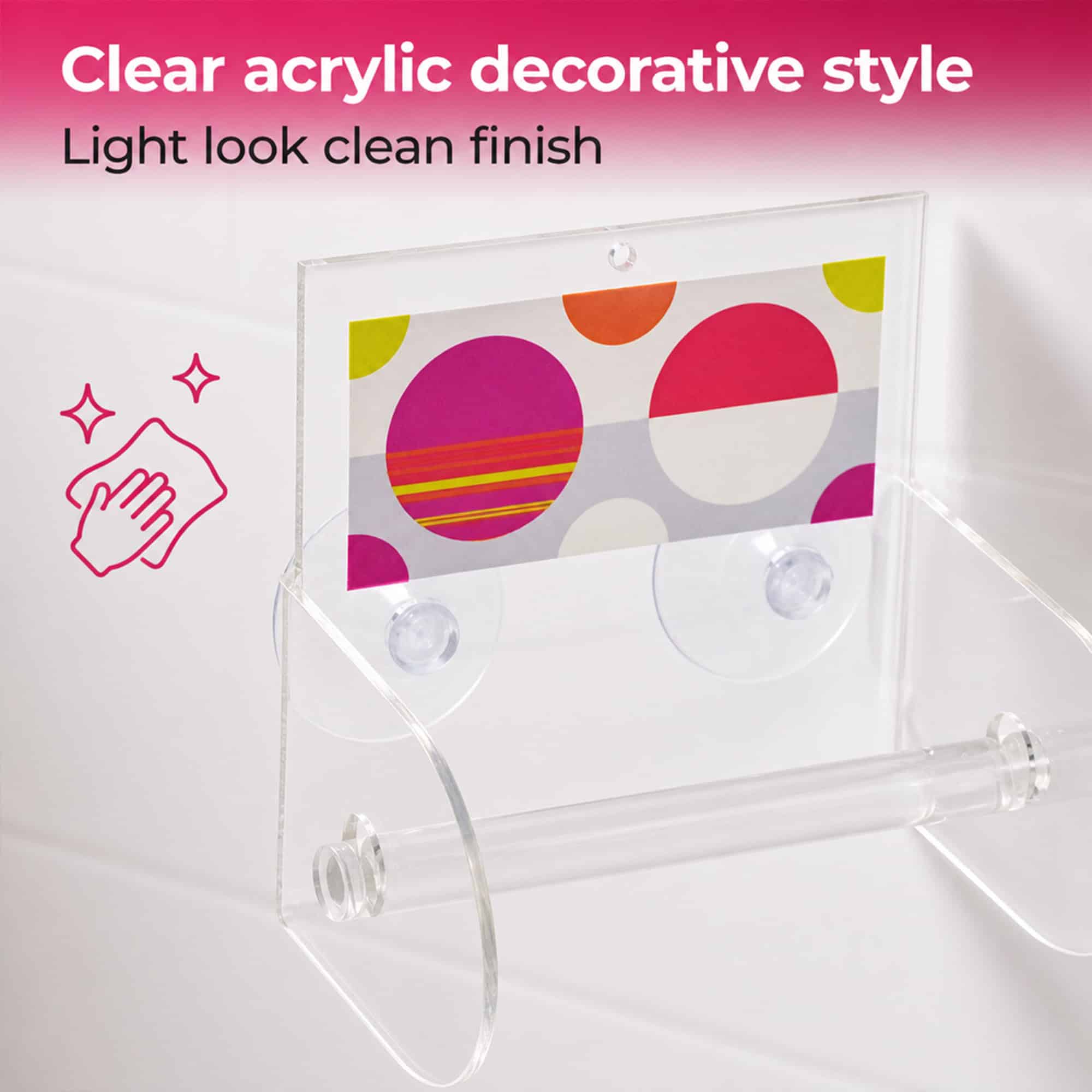 evideco-eclats-porte-papier-toilette-ventouse-multicolore image 3