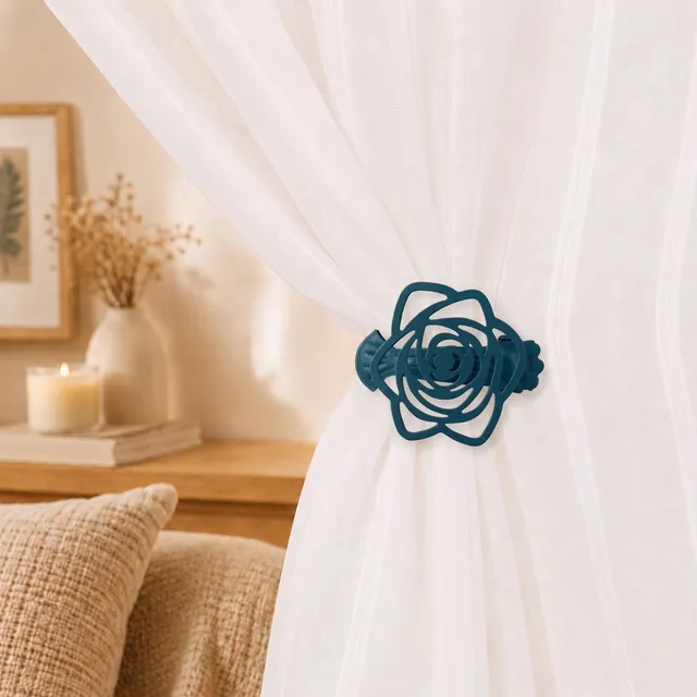evideco-home-accessories-embrasse-rideau-rose-m-tal-sarcelle-lot-2 image 1