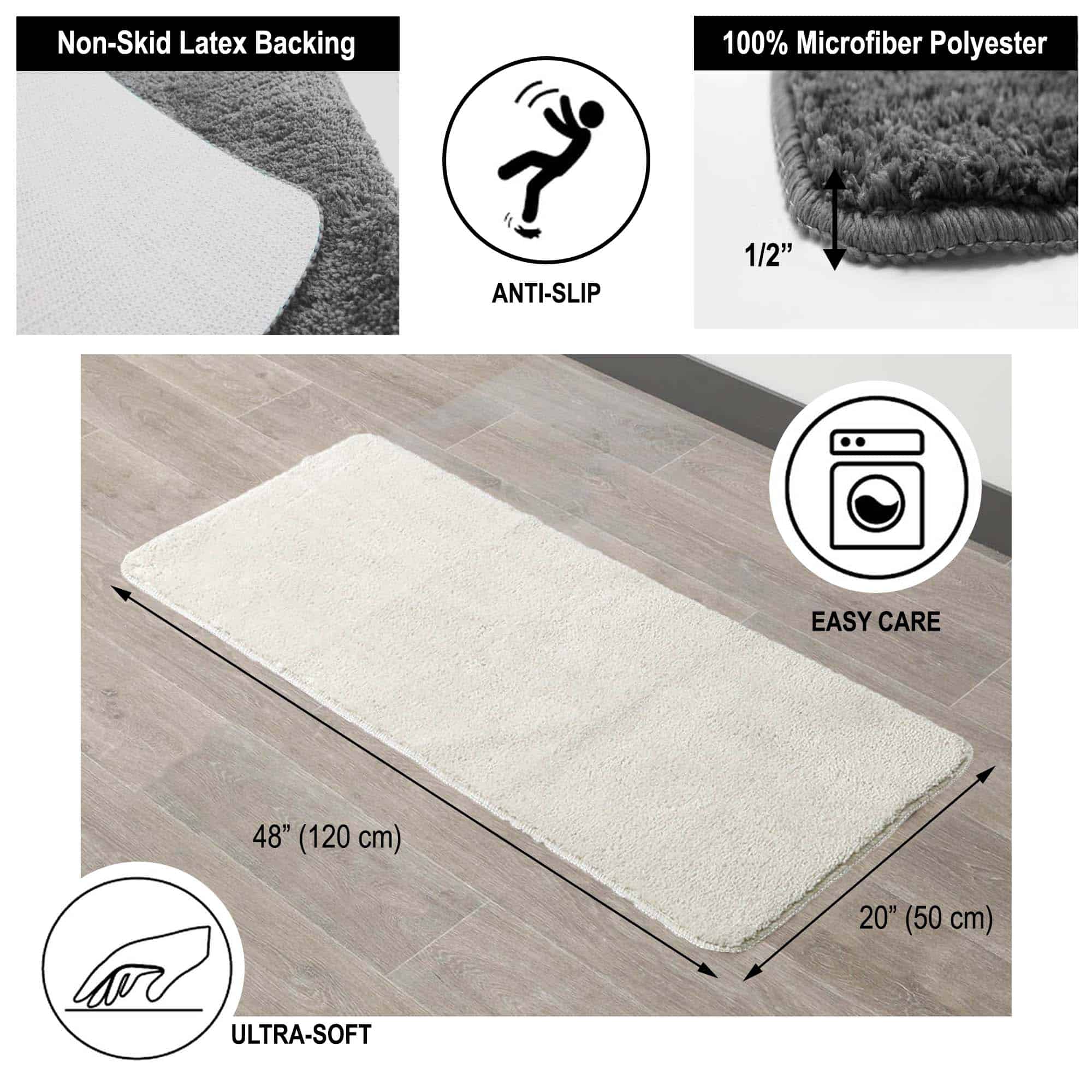 evideco-tapis-bain-cru-microfibre-122x51-cm image 3