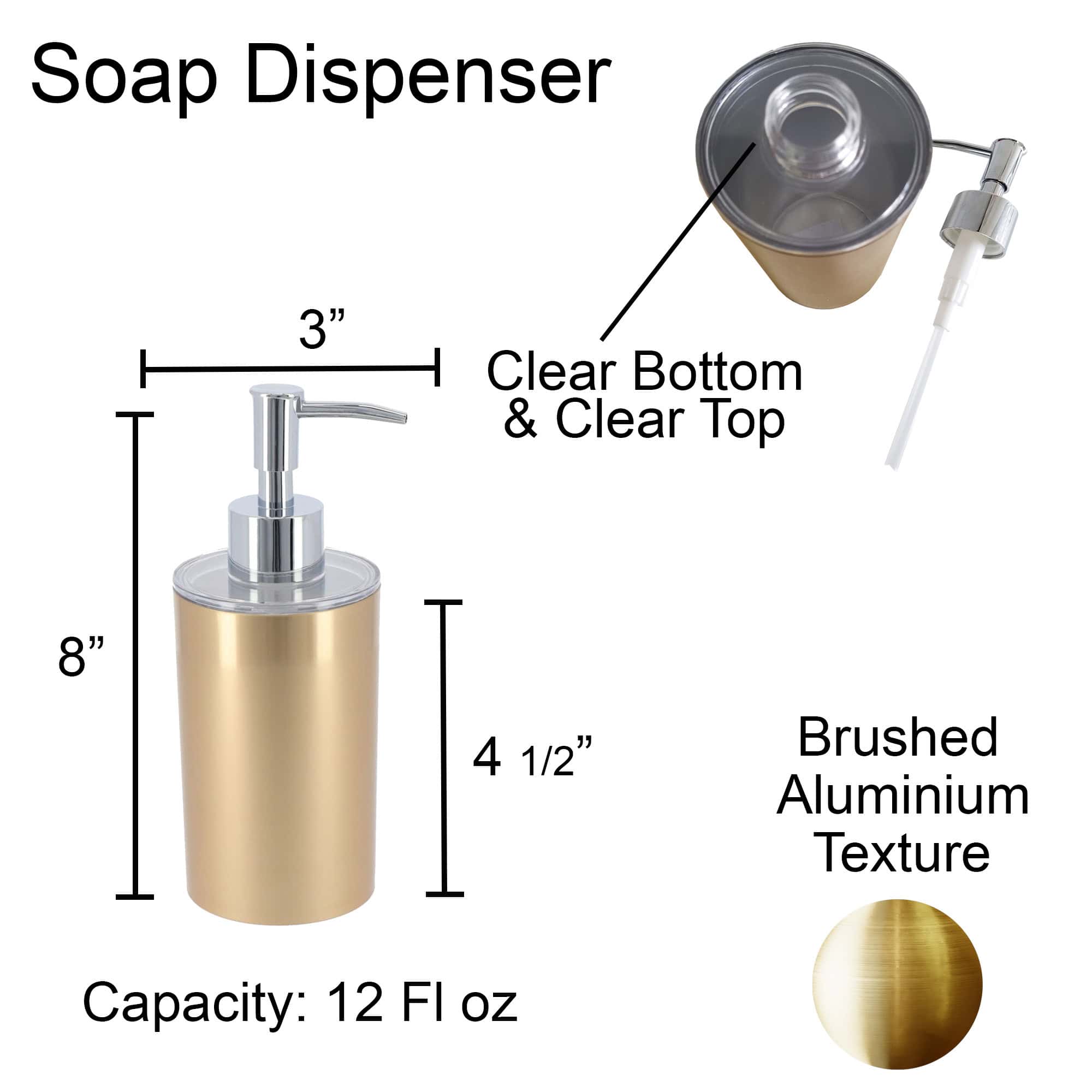 evideco-golden-distributeur-savon-dor-bross-12-oz image 4