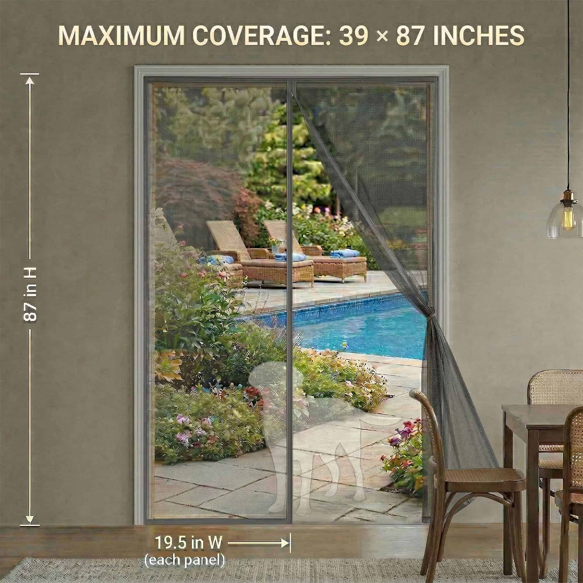 evideco-home-accessories-porte-moustiquaire-magn-tique-gris-99x221-cm image 4