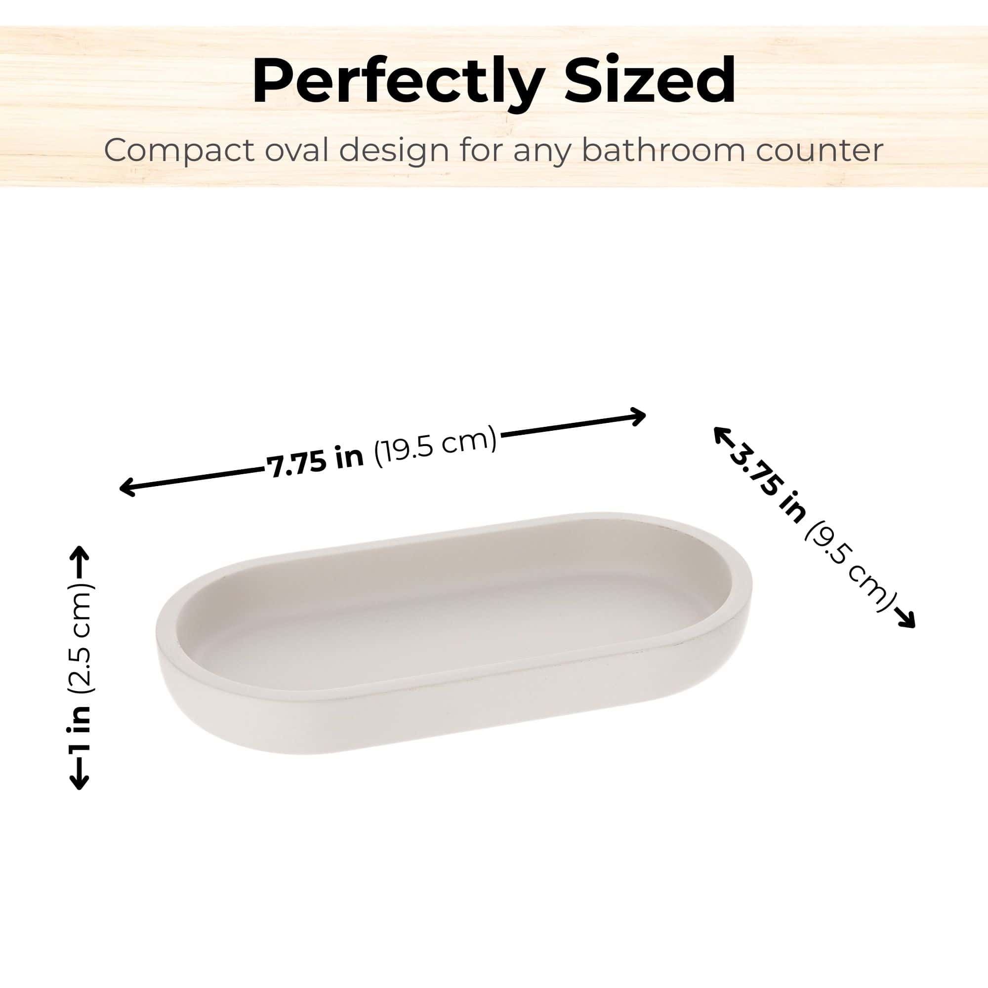 evideco-home-accessories-plateau-salle-de-bain-ovale-beige-polyresine image 6