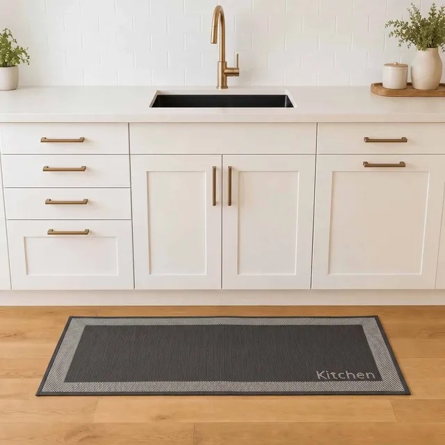 evideco-home-accessories-tapis-cuisine-noir-20x48-kitchen image 1