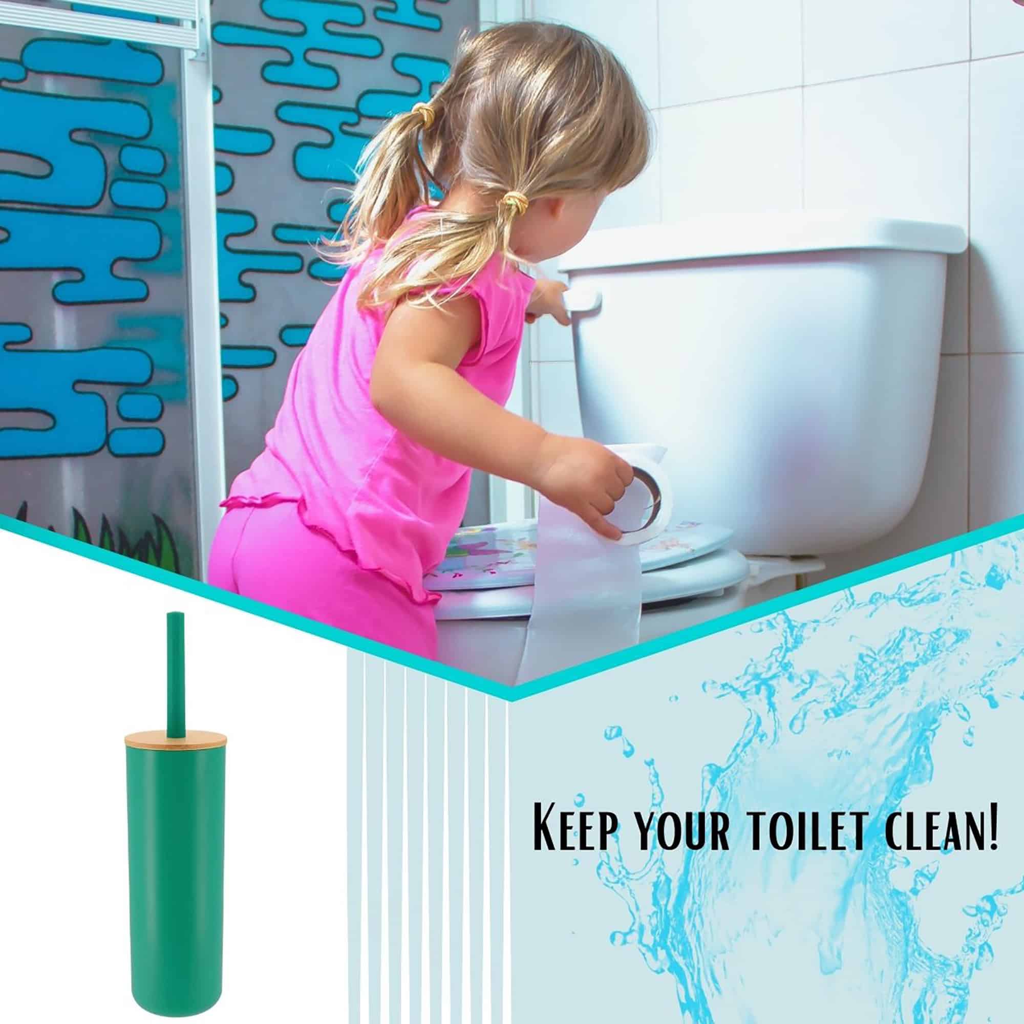 evideco-padang-brosse-wc-verte-support-bambou image 5