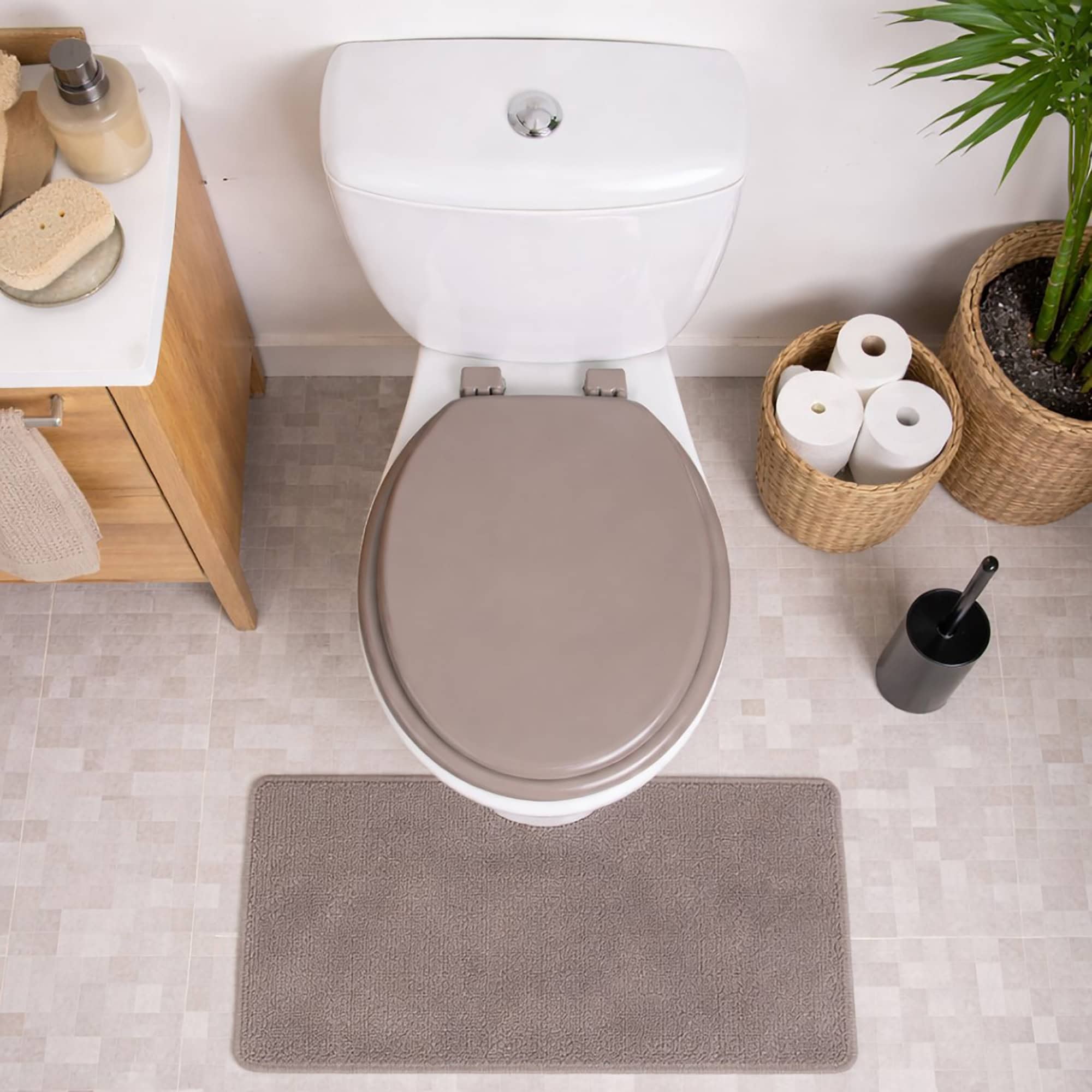 evideco-abattant-wc-rond-bois-moul-taupe-17-pouces image 1