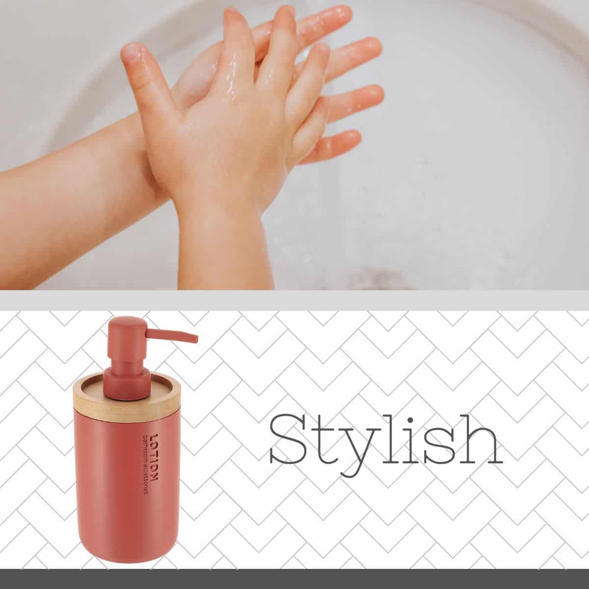 evideco-distributeur-savon-terracotta-bambou-rechargeable image 5