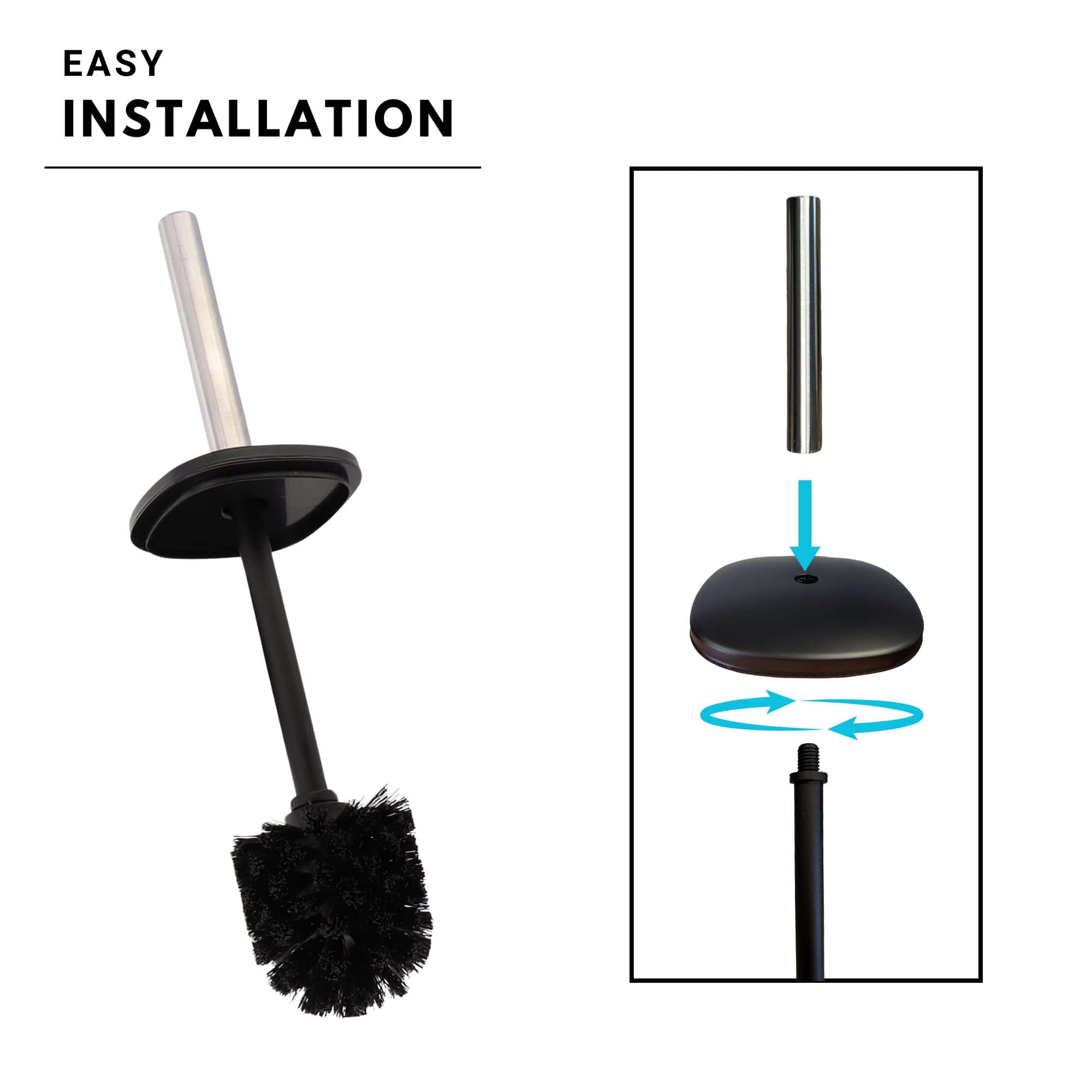 evideco-brosse-wc-noire-m-tal-carr-e-avec-support image 3