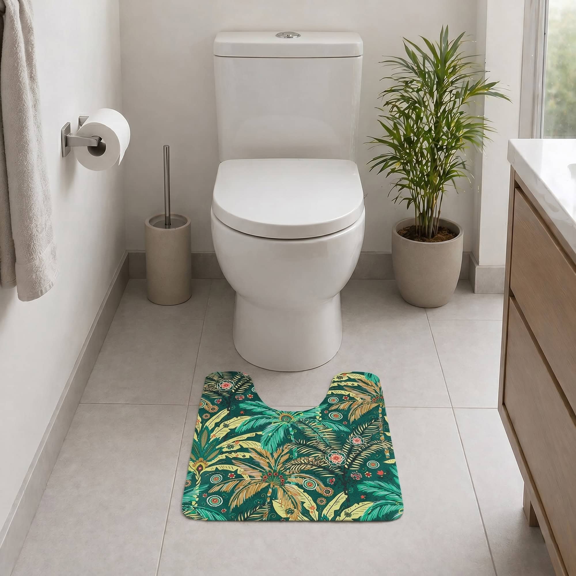 evideco-jungle-bloom-tapis-contour-wc-20x18-floral-antid-rapant image 8