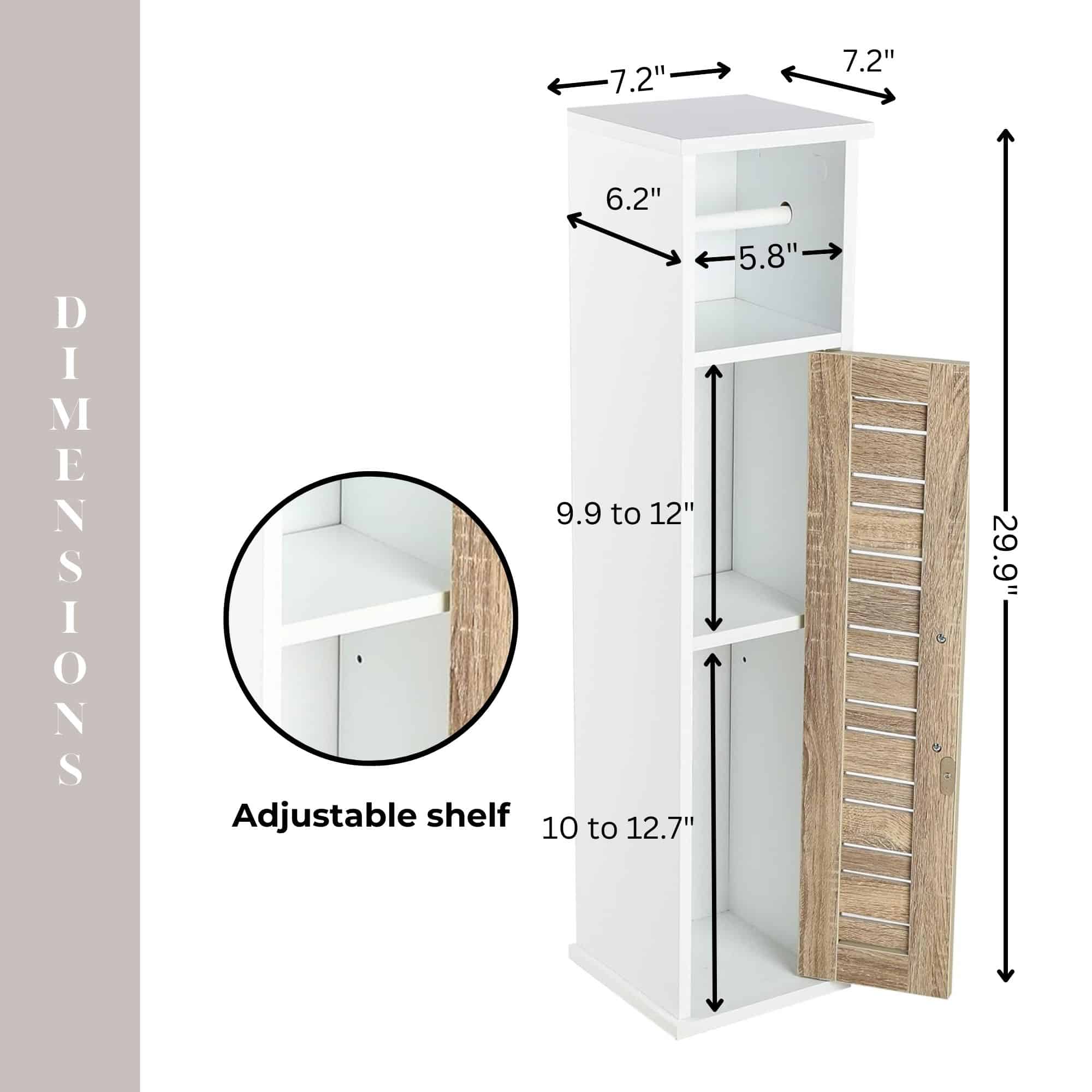 evideco-stockholm-meuble-wc-rangement-papier-toilette-blanc-ch-ne image 4