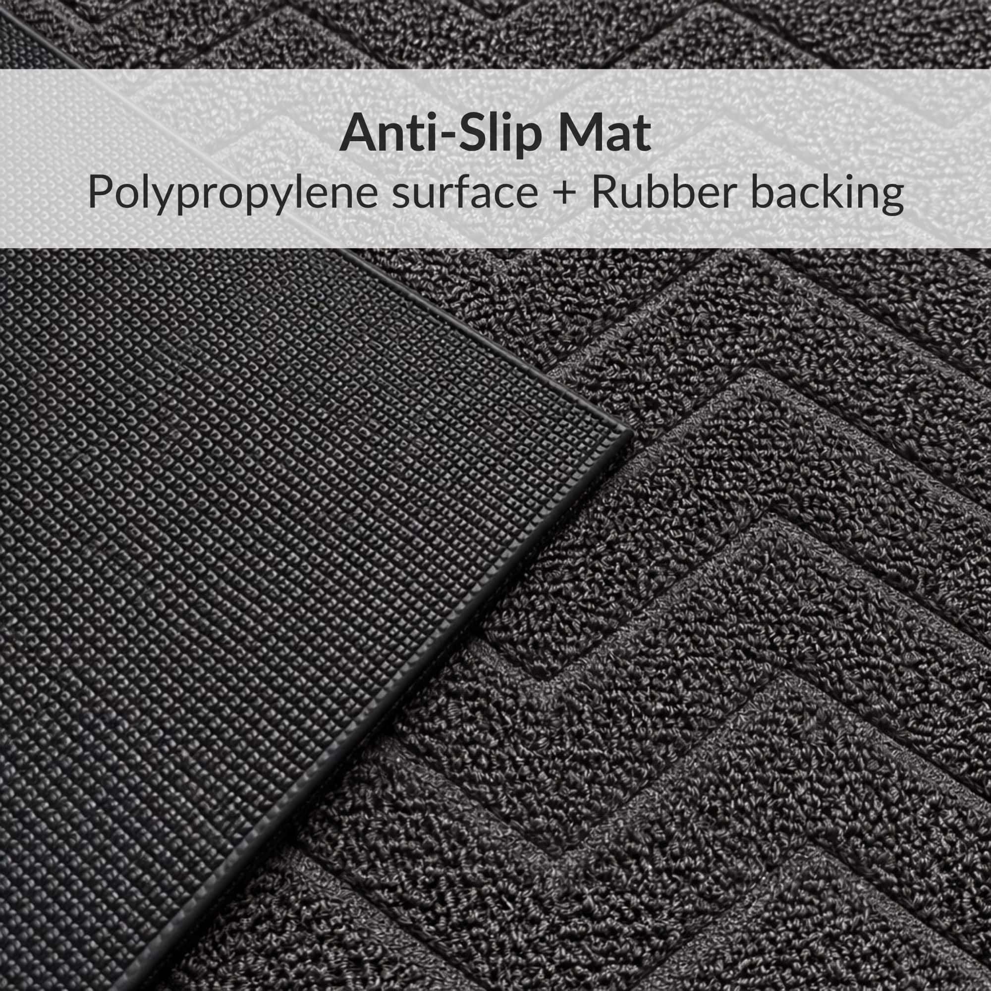 evideco-home-accessories-tapis-entr-e-gris-fonc-chevron-45x120 image 4