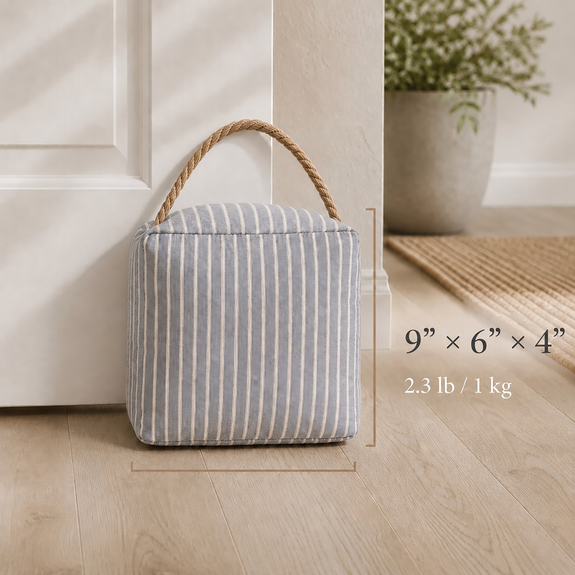 evideco-cale-porte-tissu-rayure-bleue-lest-sable image 3
