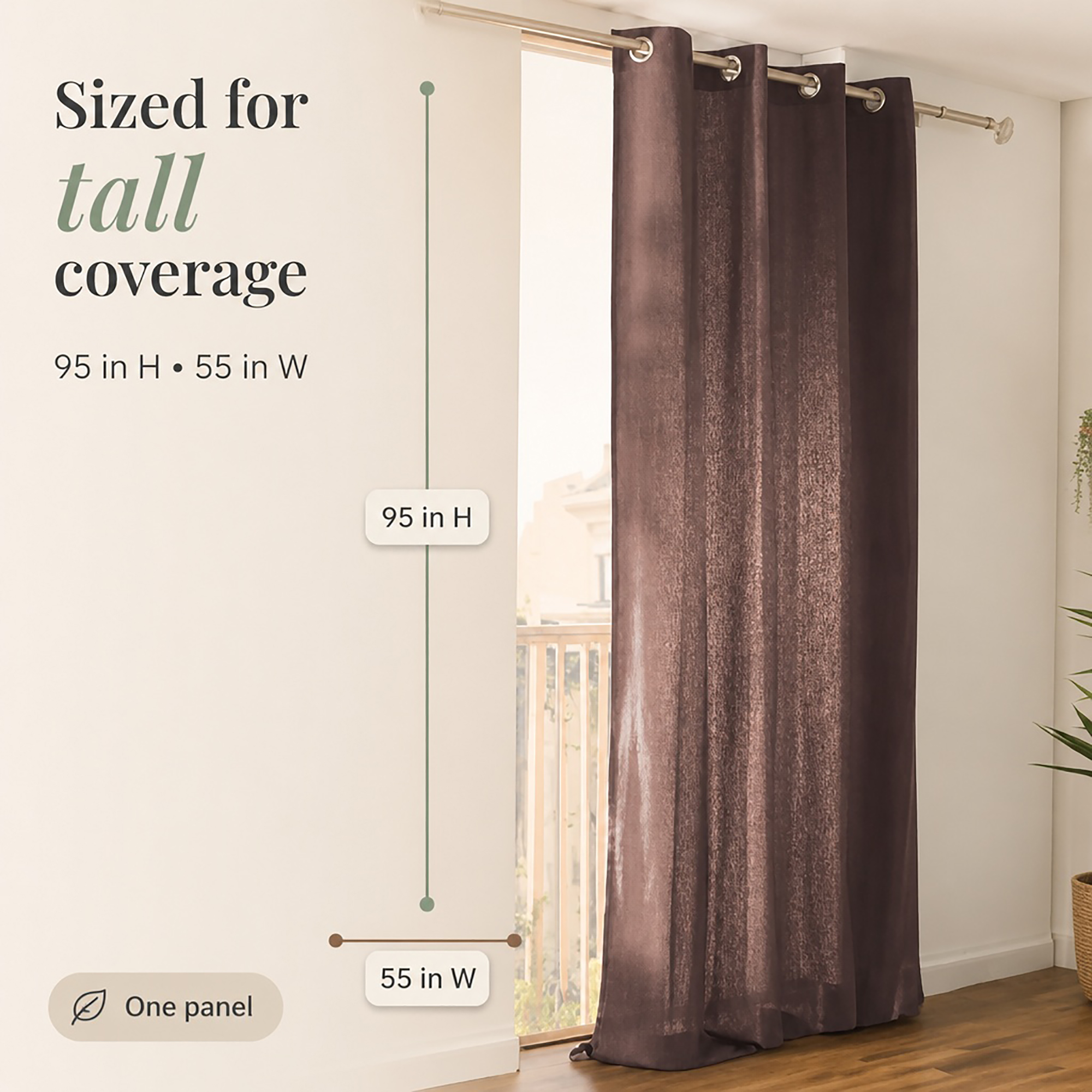 evideco-rideau-coton-marron-mocha-140x241-illets-filtrant image 7