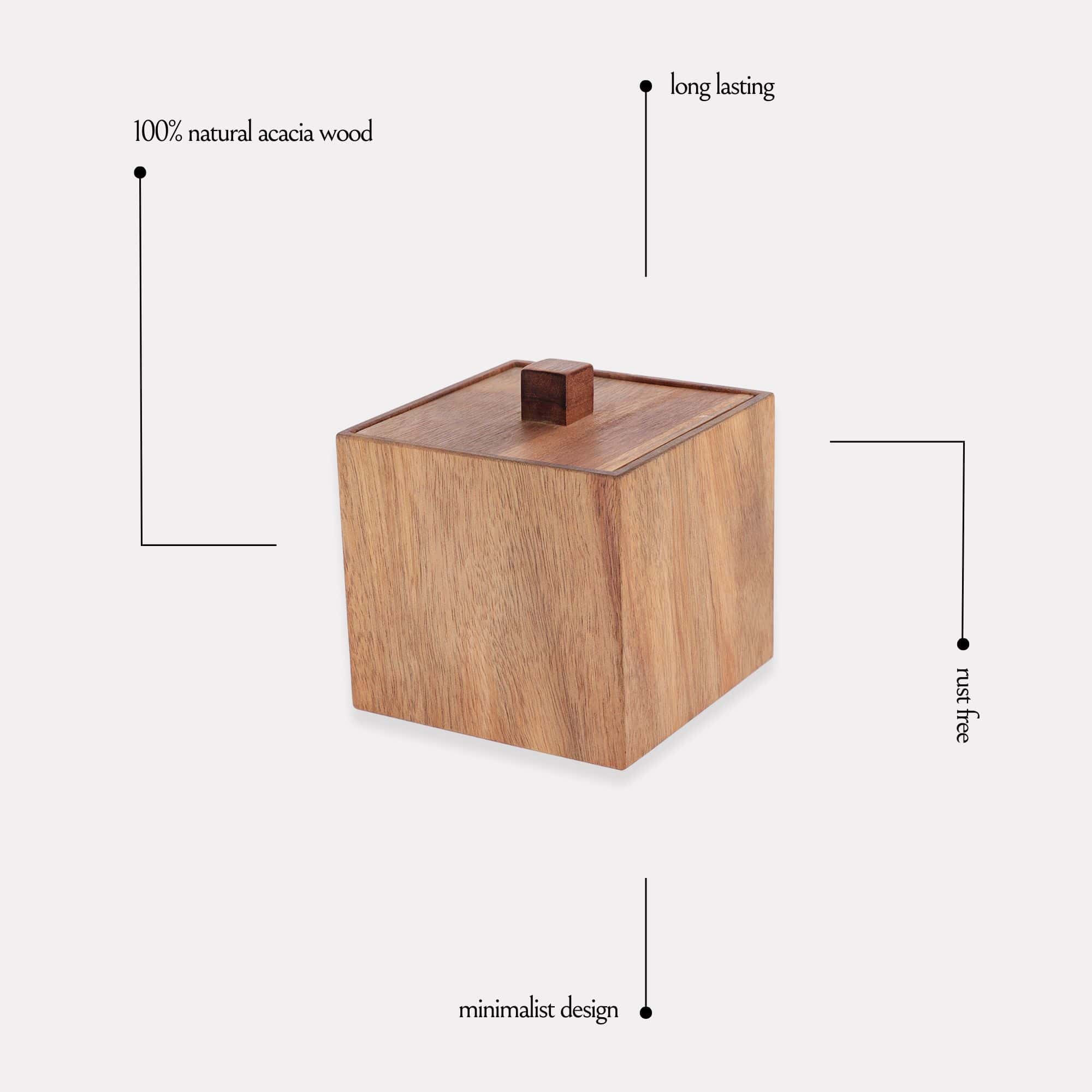 evideco-home-accessories-bo-te-rangement-bois-acacia-avec-couvercle image 4