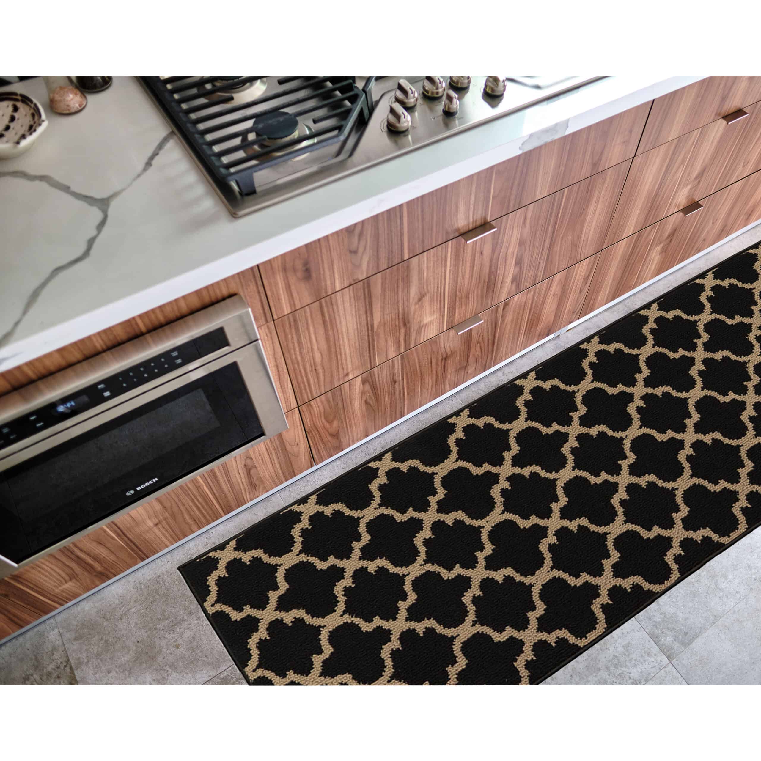 evideco-home-accessories-tapis-cuisine-arabesque-48x20-noir-beige image 5