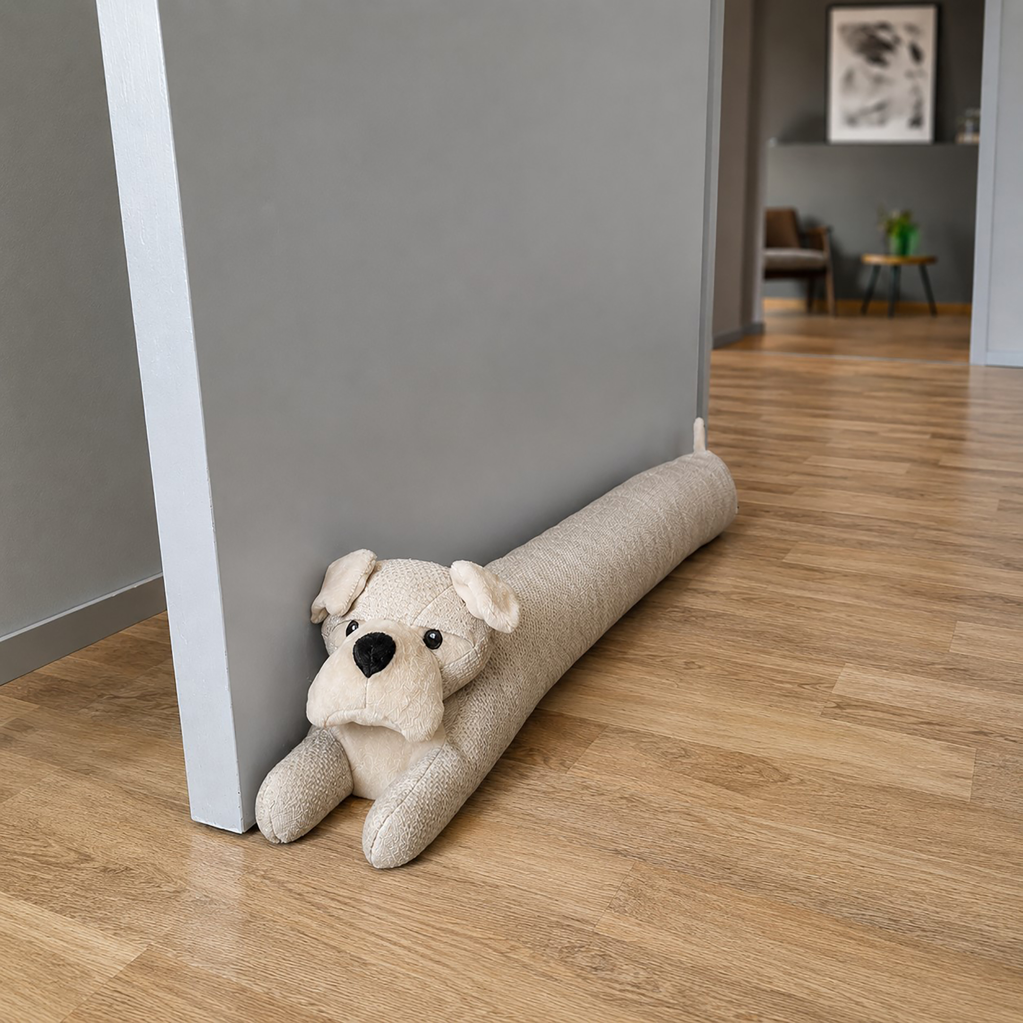 evideco-bas-de-porte-chien-beige-biscuit-avoine-35-pouces image 7