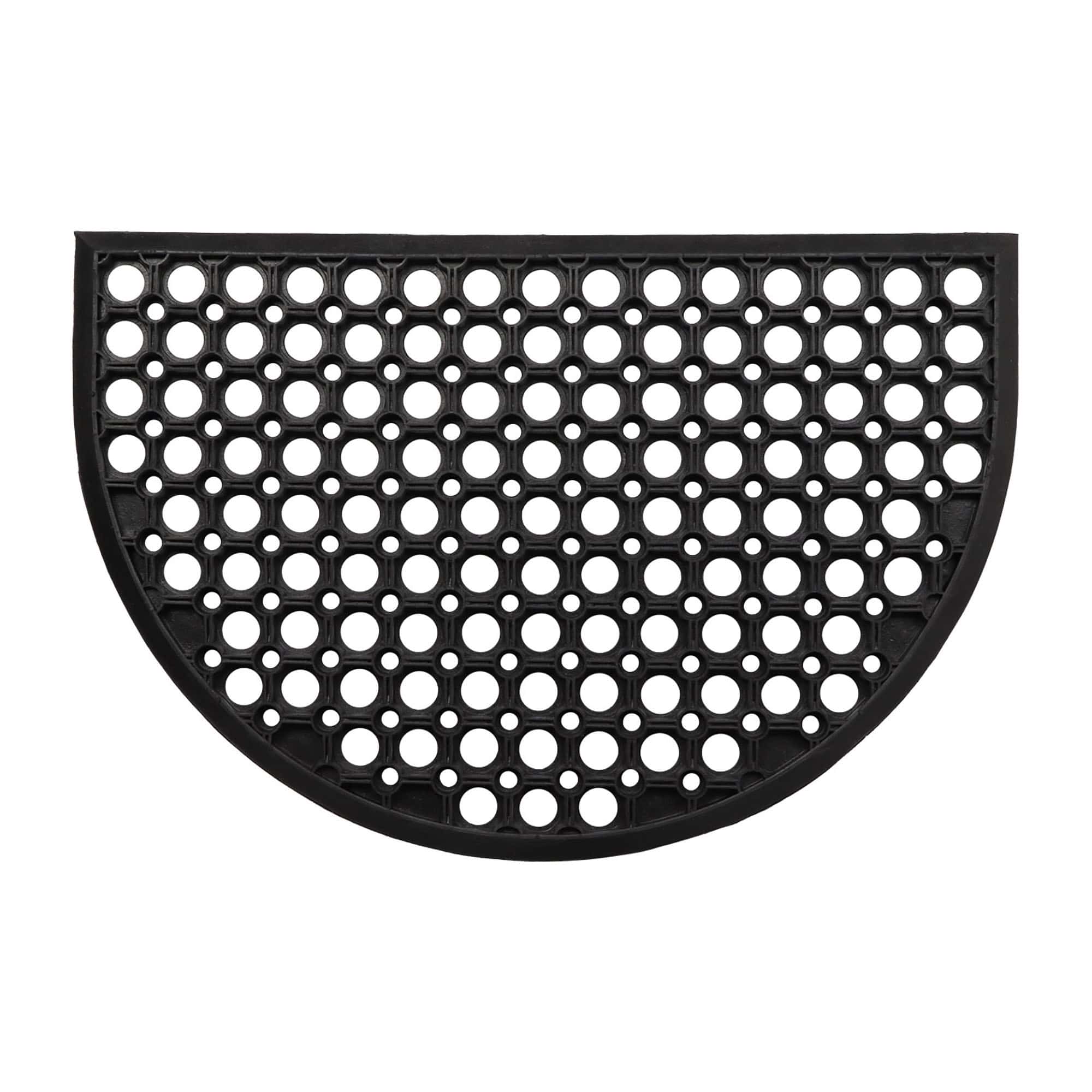 evideco-home-accessories-paillasson-demi-lune-caoutchouc-noir-60x40-cm image 8