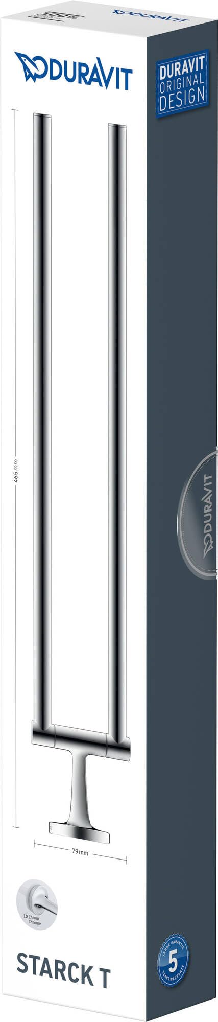 duravit-starck-t-porte-serviettes-mural-2-bras-chrom-46-5-cm image 5