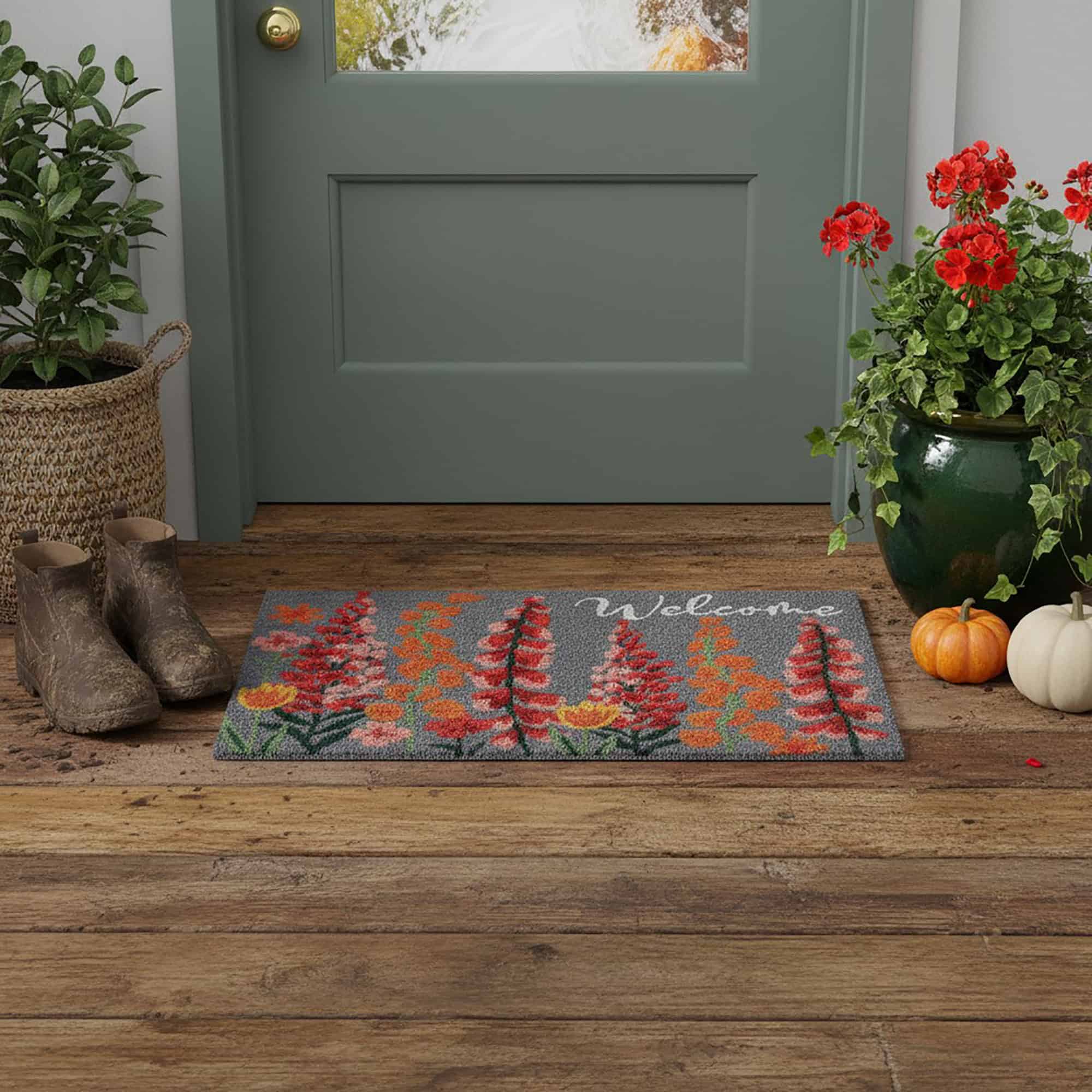 evideco-home-accessories-paillasson-coco-floral-30x18-antid-rapant image 2